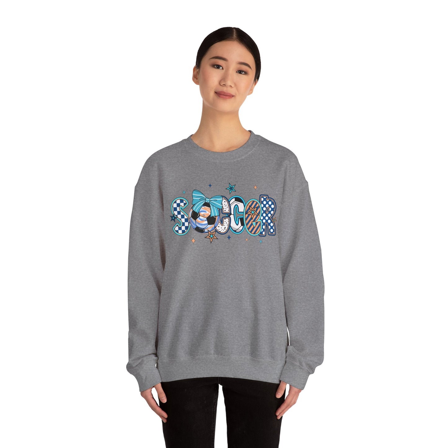 Doodle Soccer Heavy Blend™ Crewneck Sweatshirt