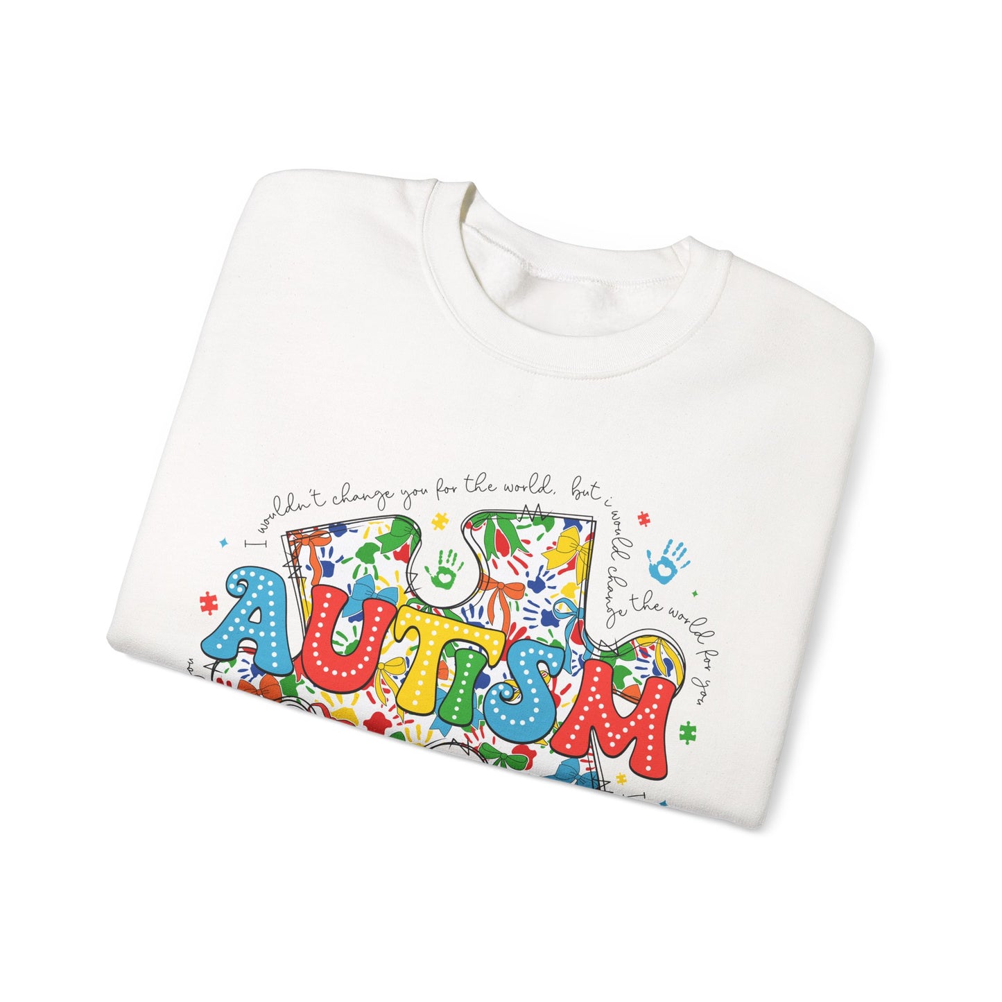 Autism Puzzle Piece Heavy Blend™ Crewneck Sweatshirt