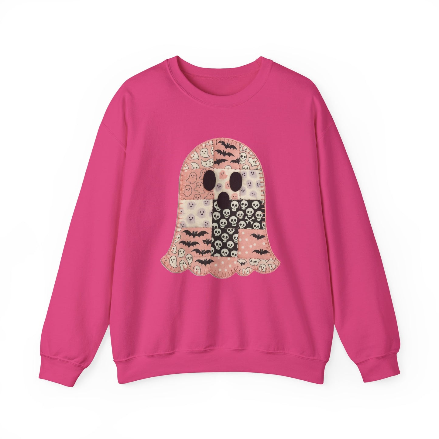 Patchwork Ghost Heavy Blend™ Crewneck Sweatshirt