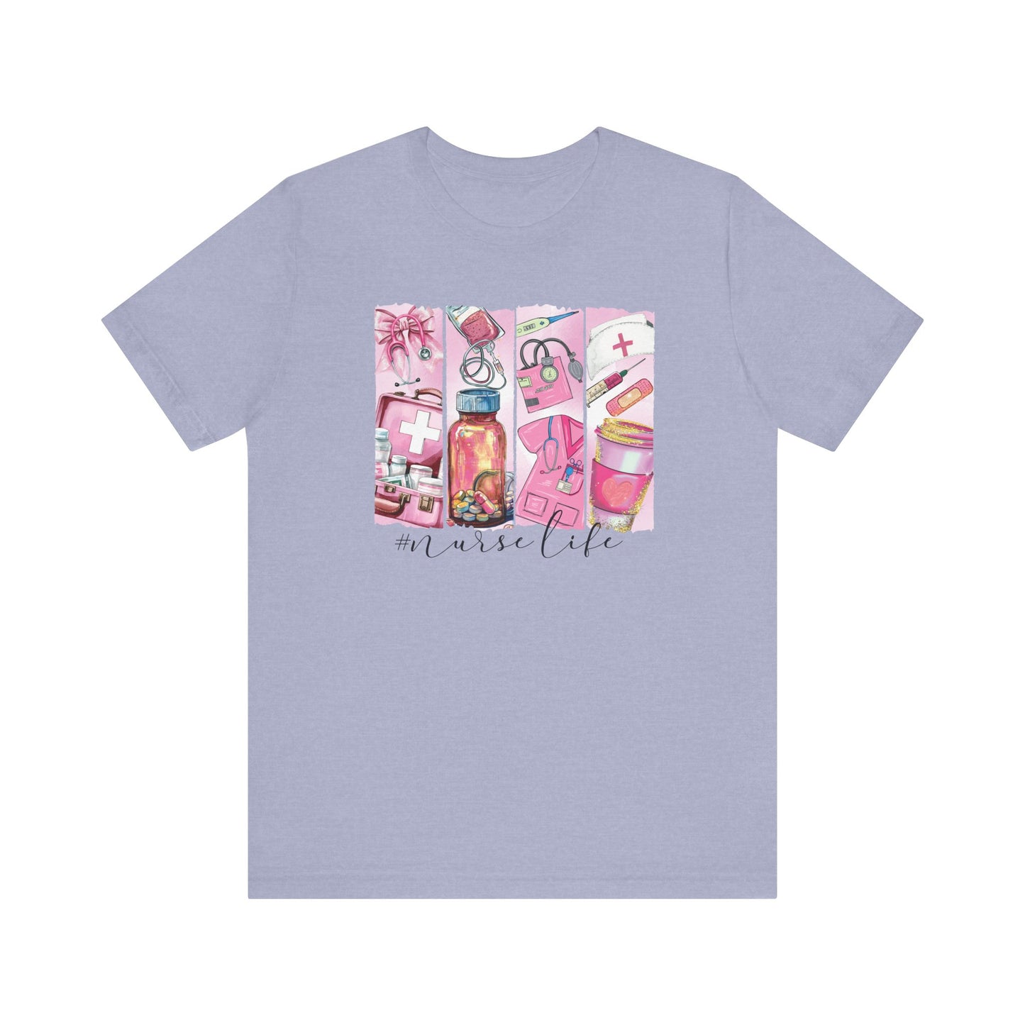Nurse Life Brushstrokes Jersey Short Sleeve Tee