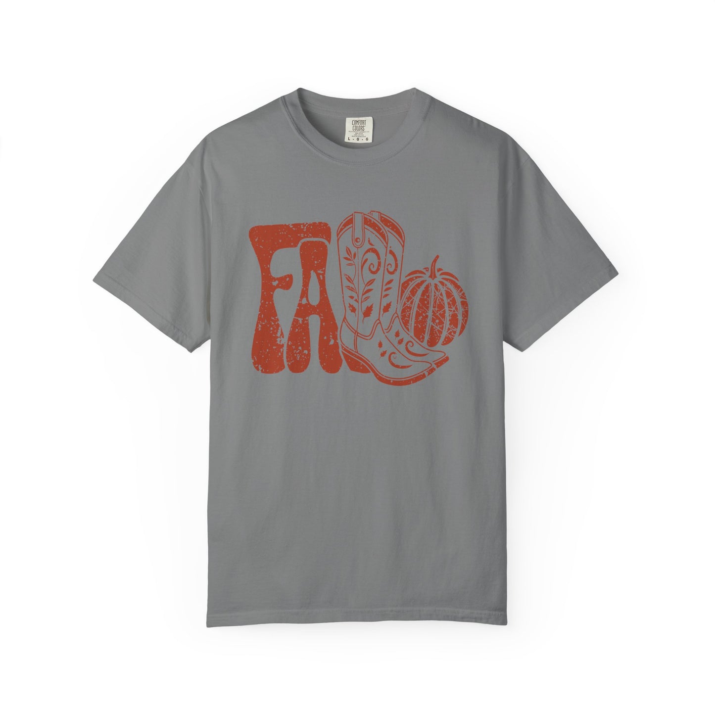 Western Fall Orange Garment-Dyed T-shirt