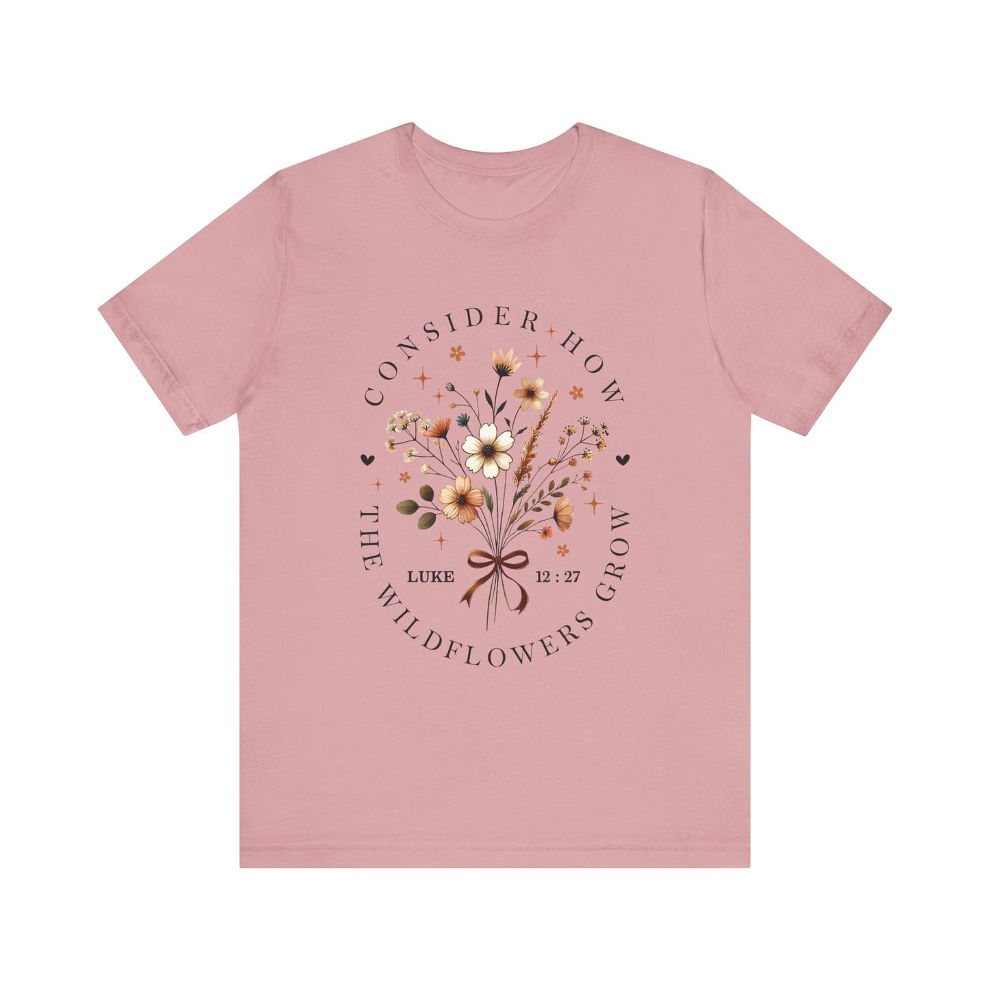 Consider How the Wildflowers Grow Jersey Short Sleeve Tee