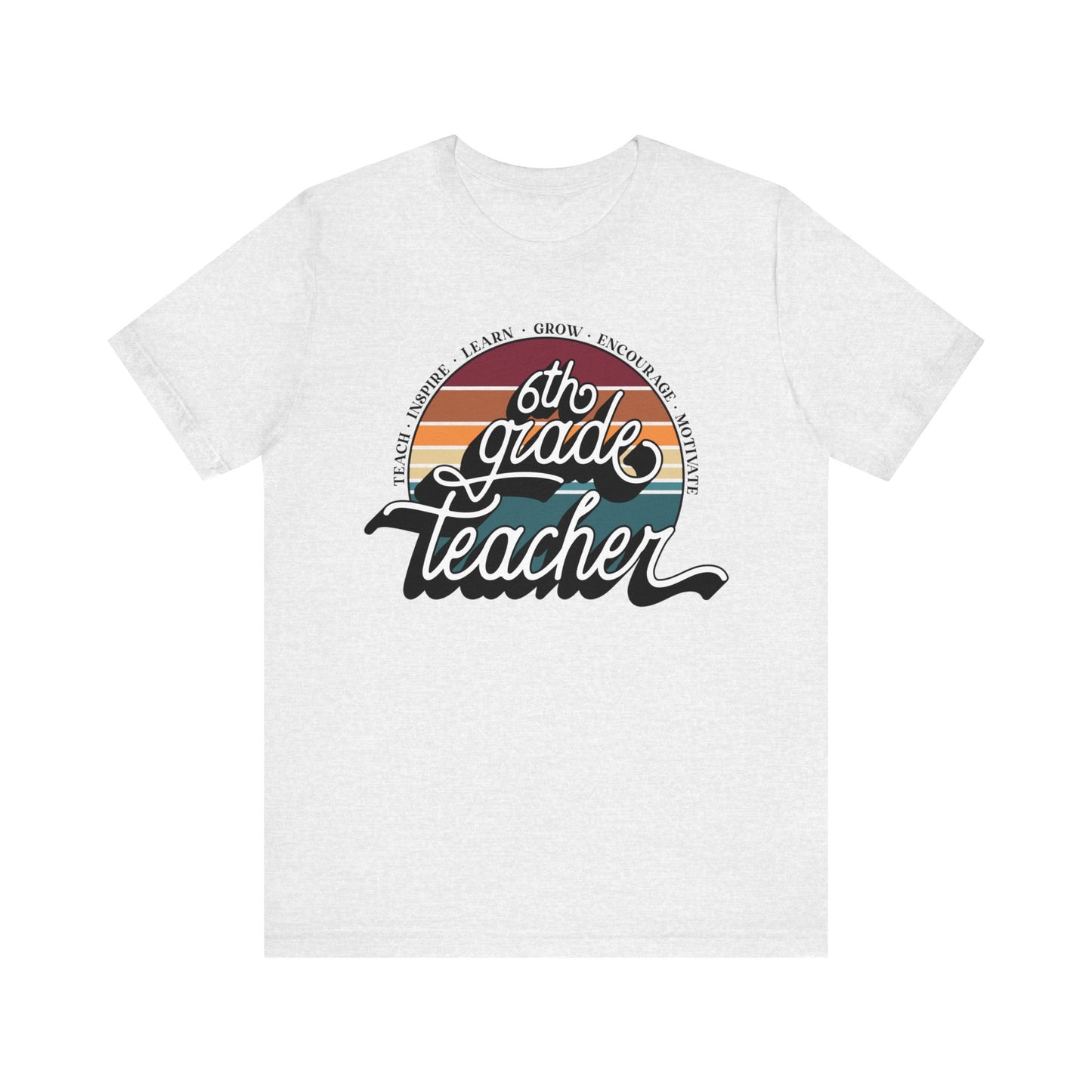 6th Grade Teacher Jersey Short Sleeve Tee
