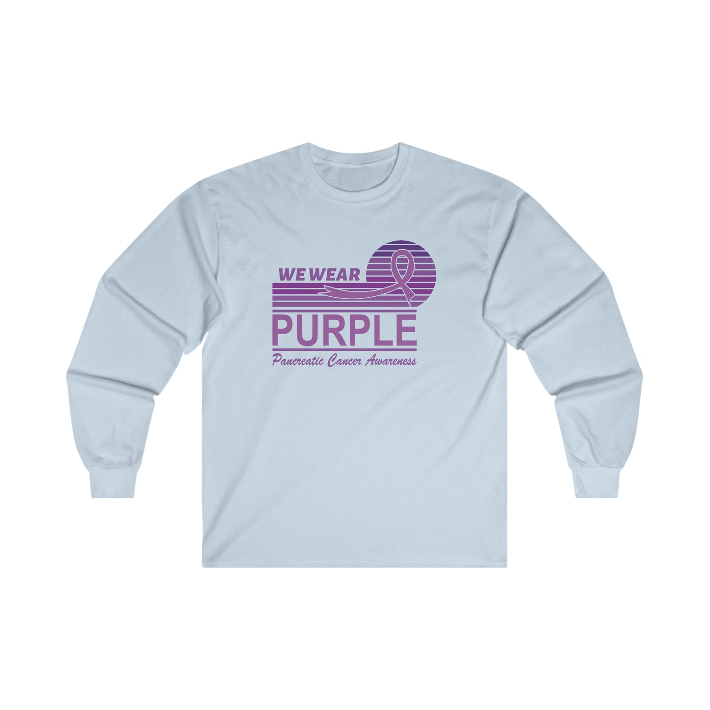 Pancreatic Cancer Awareness We Wear Purple Ultra Cotton Long Sleeve Tee