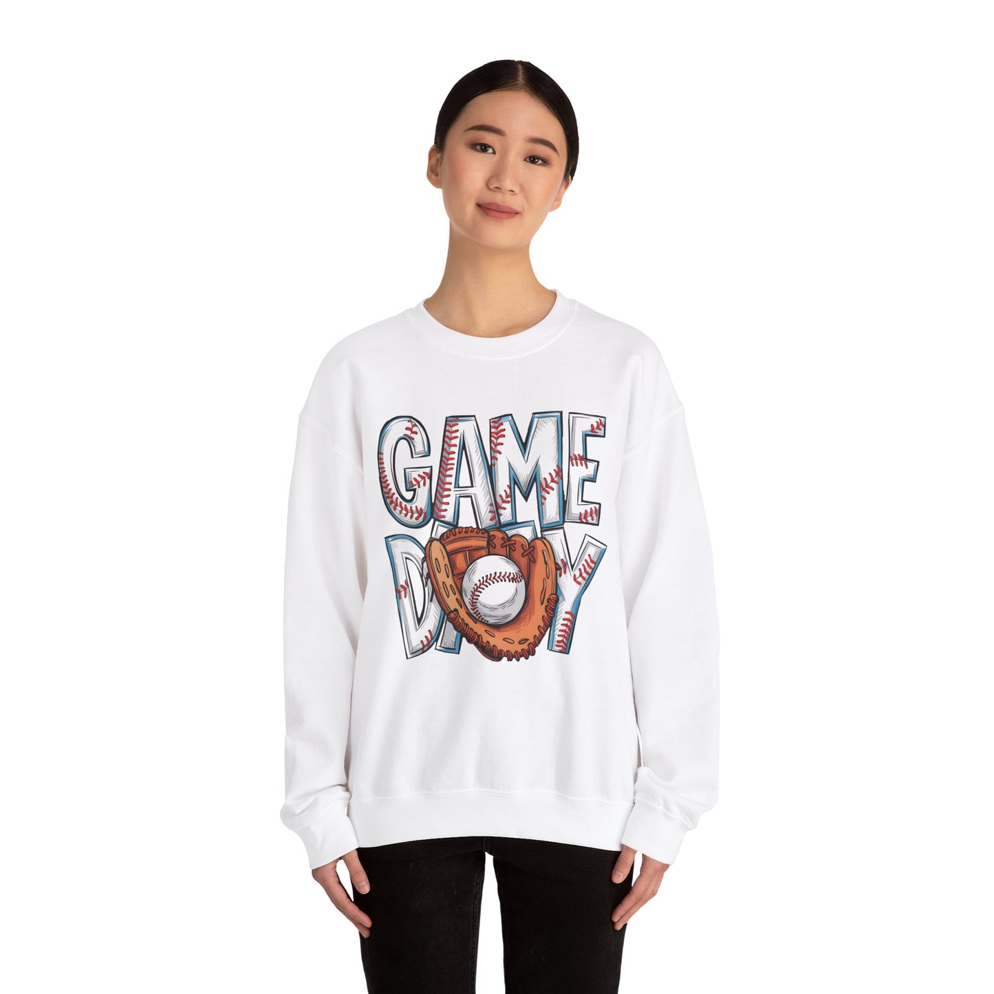Baseball Game Day Heavy Blend™ Crewneck Sweatshirt
