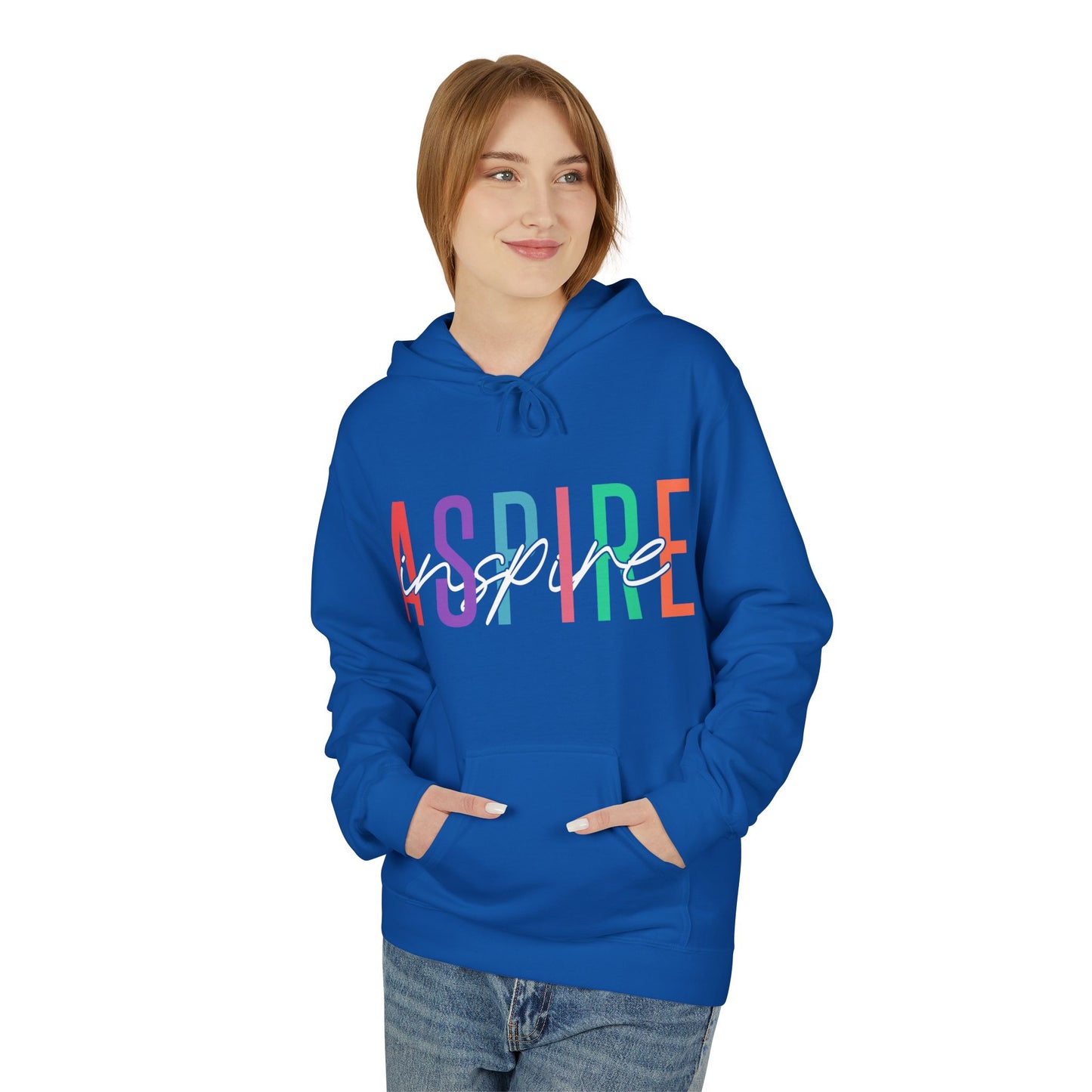 Aspire Inspire Midweight Softstyle Fleece Hoodie