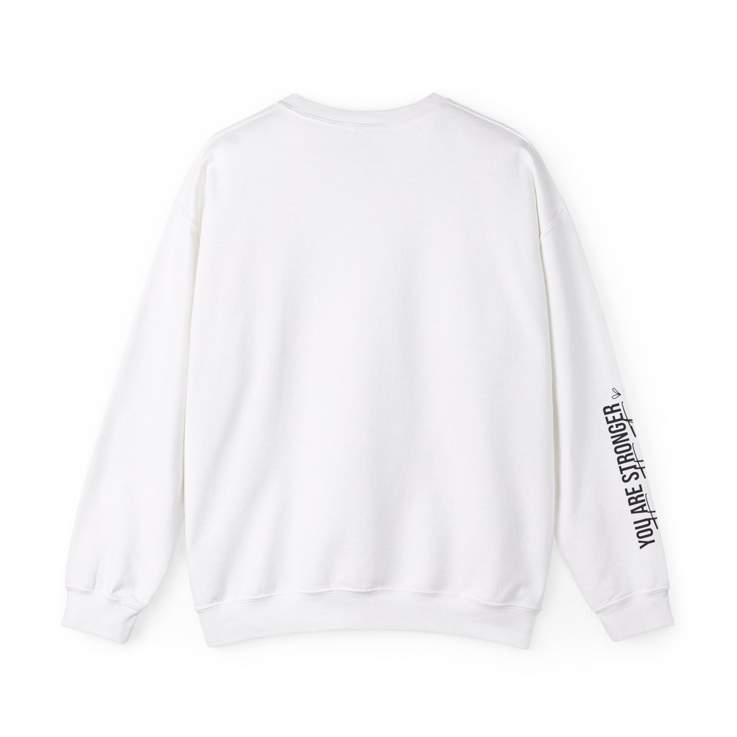 Mama Stronger Than The Storm Sleeve Heavy Blend™ Crewneck Sweatshirt