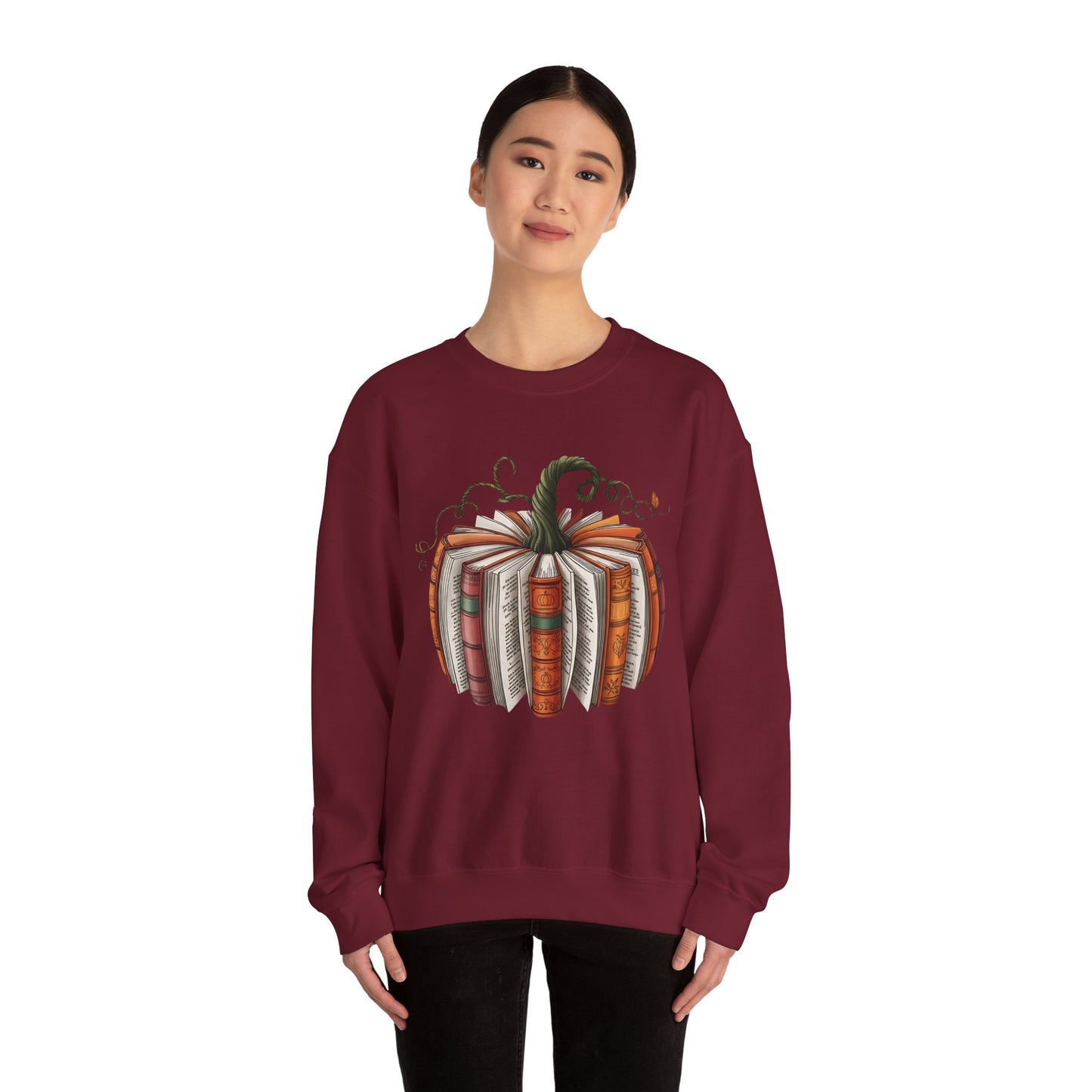 Book Pumpkin Heavy Blend™ Crewneck Sweatshirt