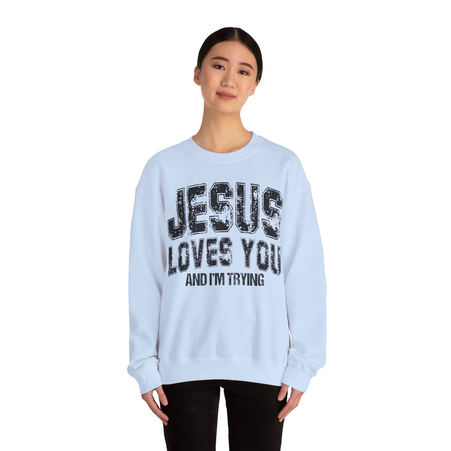 Im Trying Heavy Blend™ Crewneck Sweatshirt