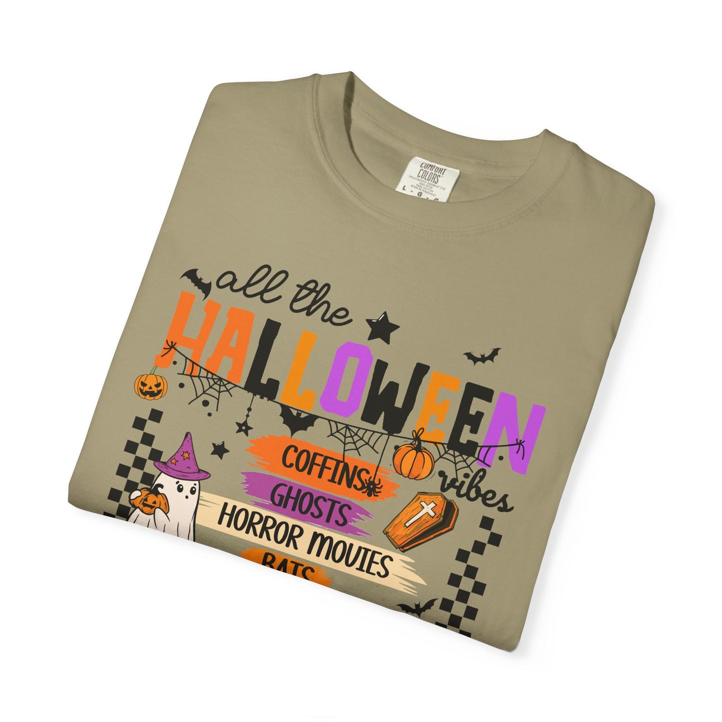 All The Halloween Vibes Garment-Dyed T-shirt