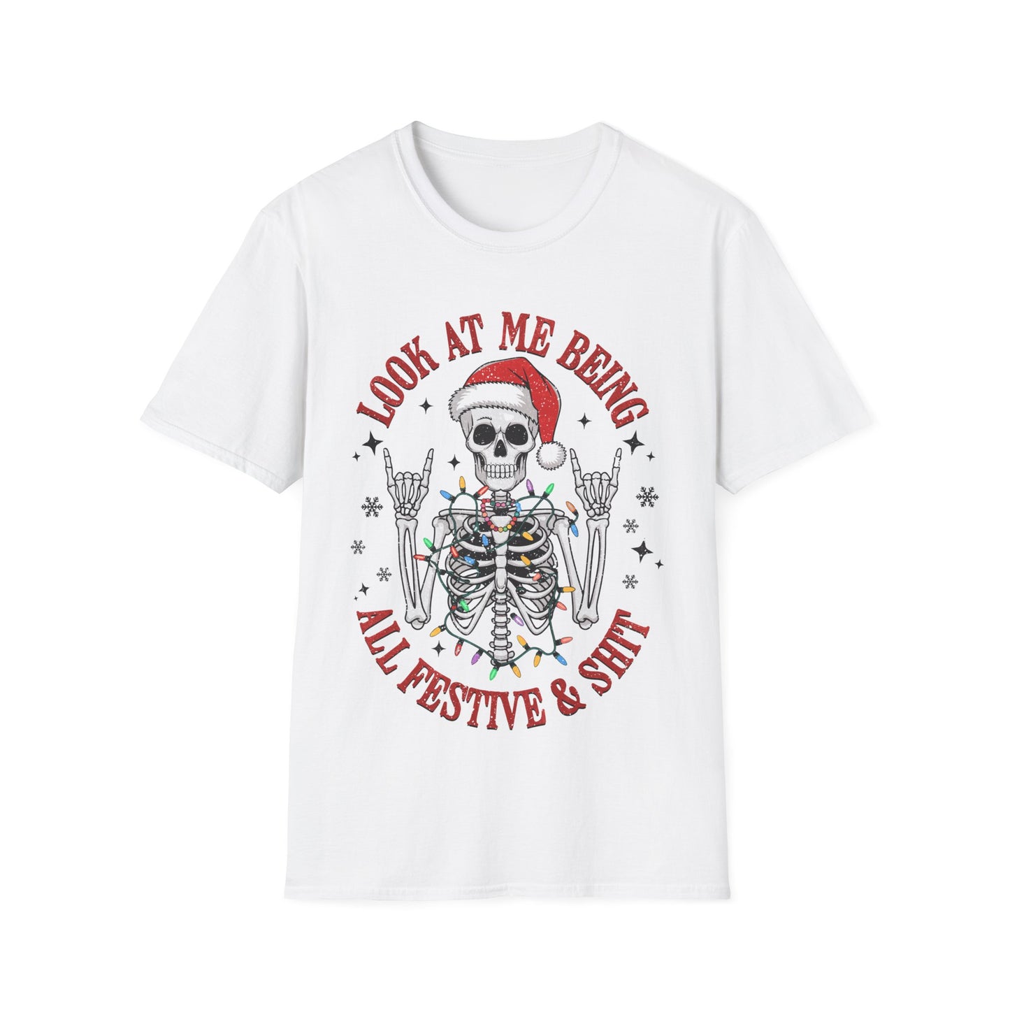 Festive Skellie Softstyle T-Shirt