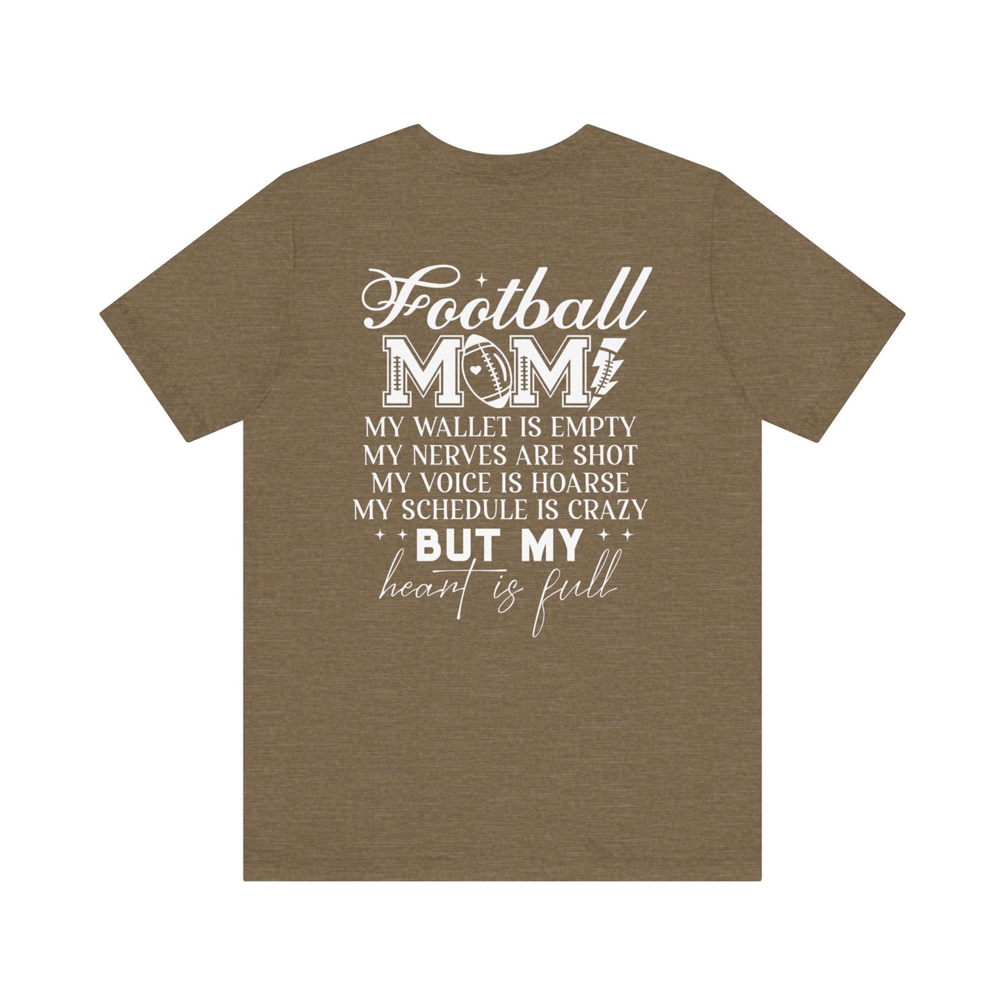 Football Mom F/B Jersey Short Sleeve Tee