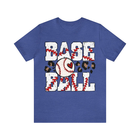 Baseball Letters Jersey Short Sleeve Tee