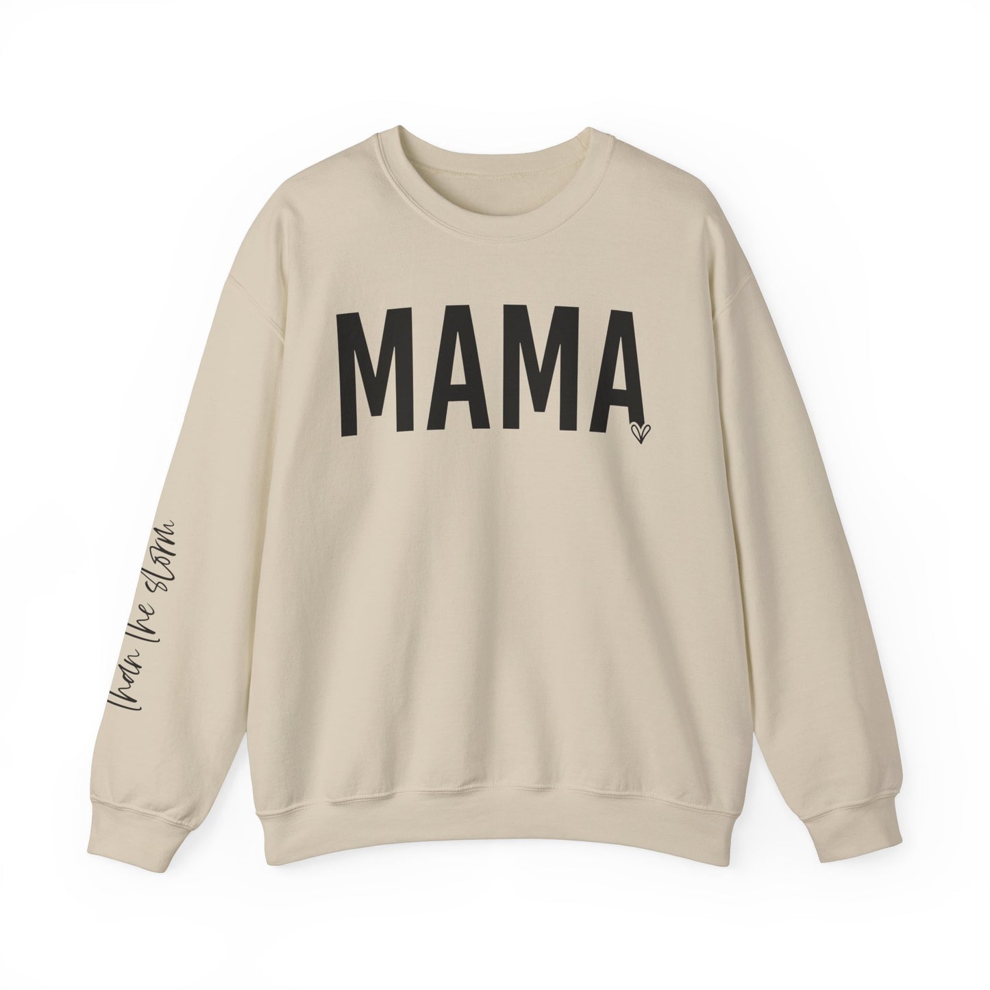 Mama Stronger Than The Storm Sleeve Heavy Blend™ Crewneck Sweatshirt