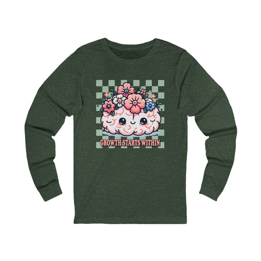 Growth Starts Within Jersey Long Sleeve Tee