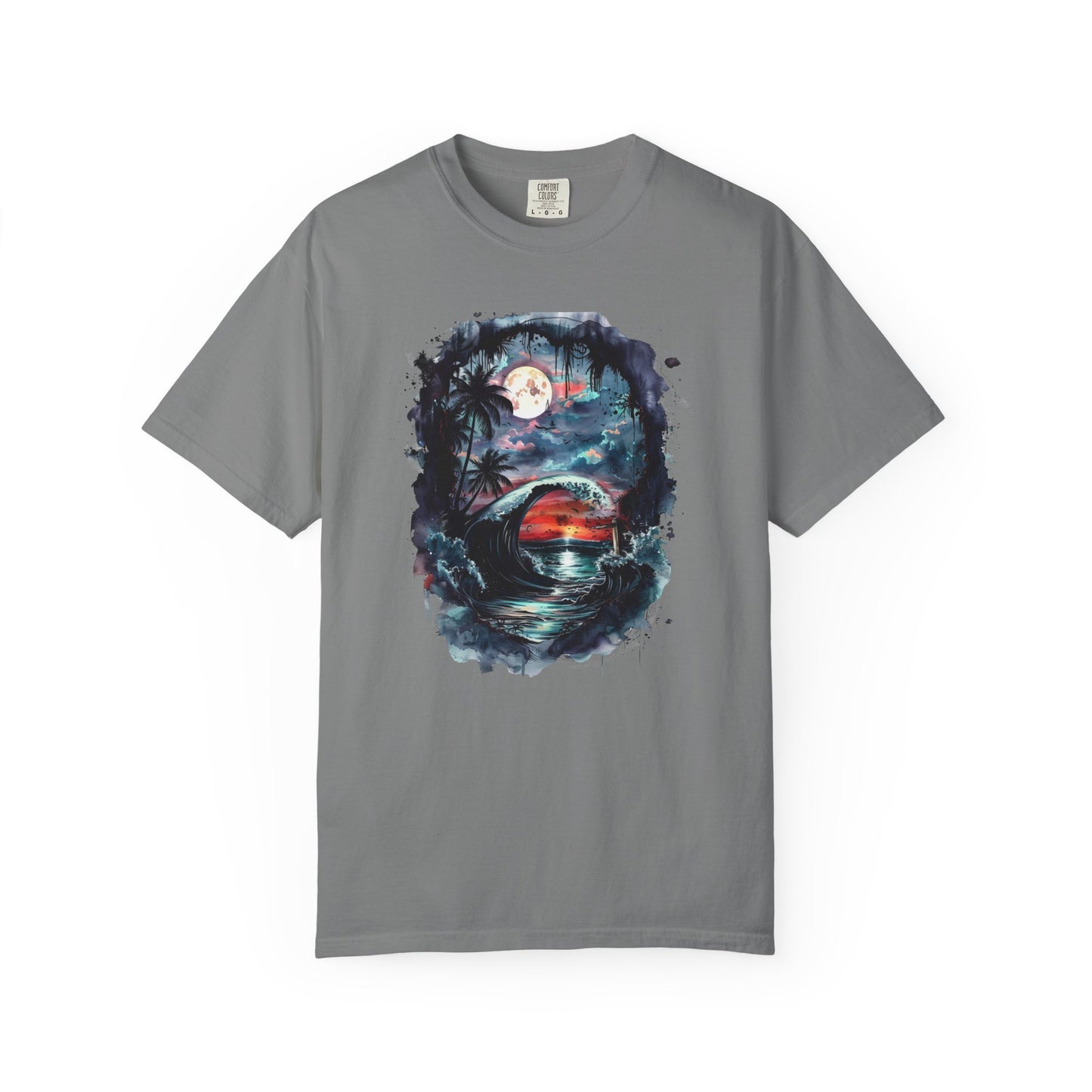 Gothic Summer Wave Garment-Dyed T-shirt