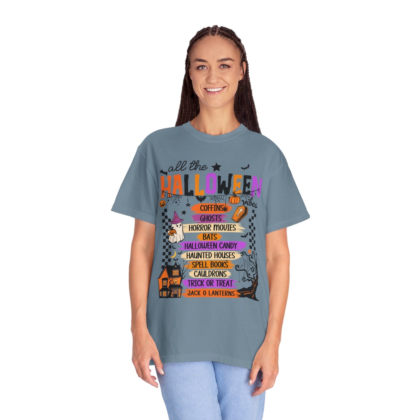 All The Halloween Vibes Garment-Dyed T-shirt