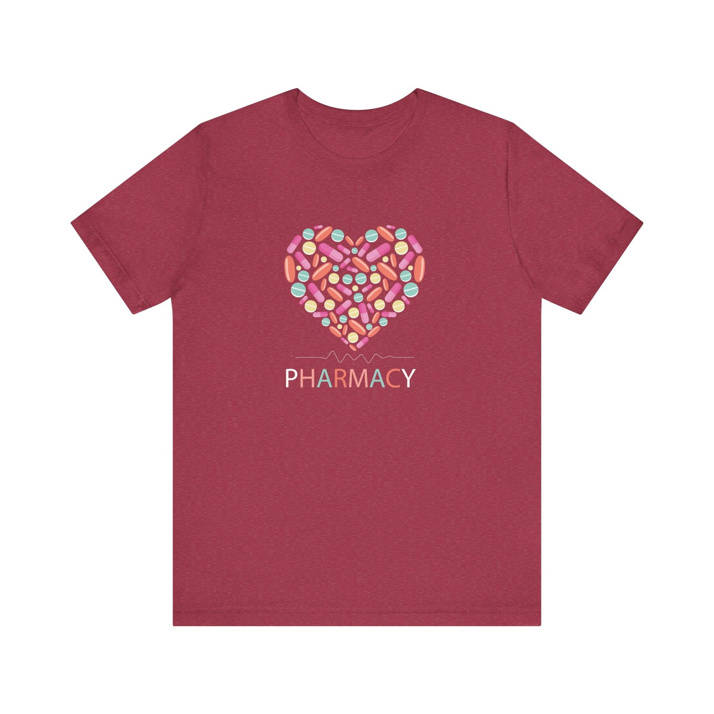 Pharmacy Pill Heart Jersey Short Sleeve Tee CYOT