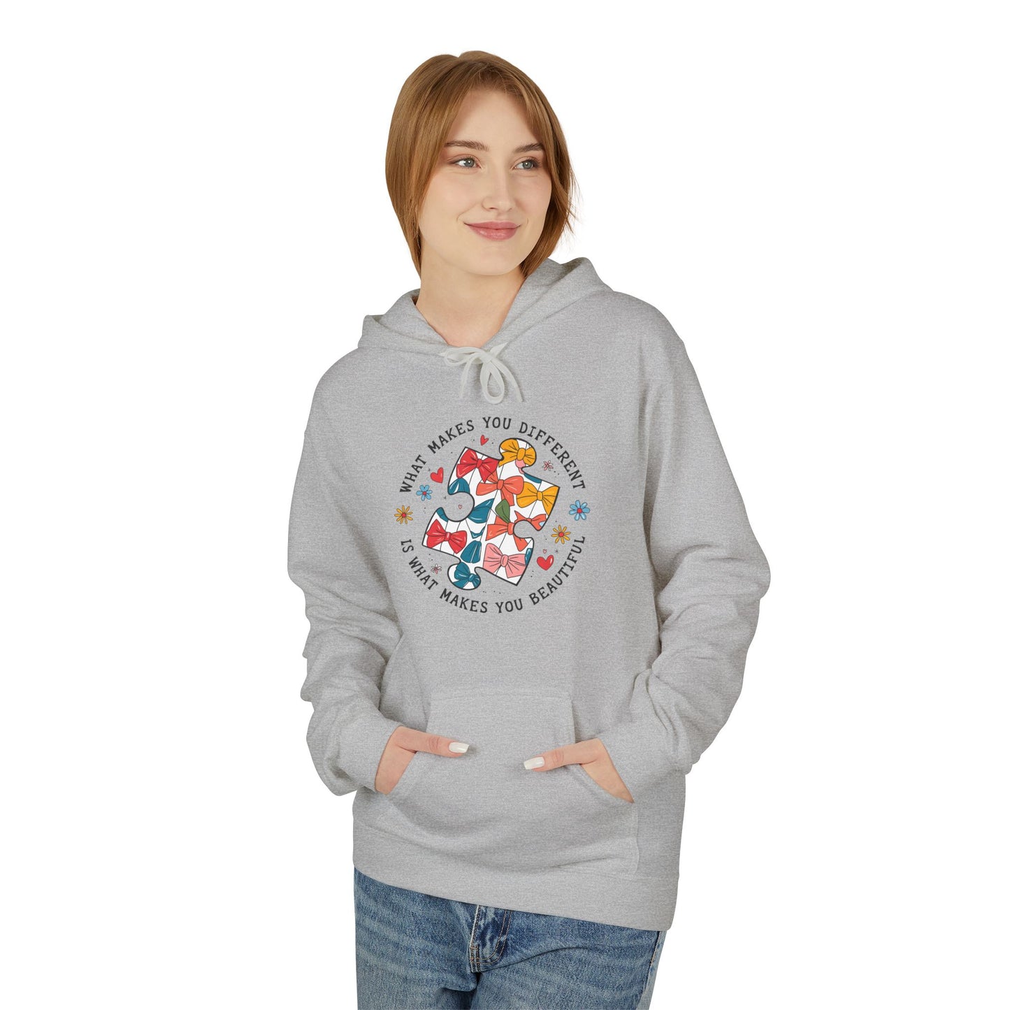 Retro Autism Coquette Midweight Softstyle Fleece Hoodie