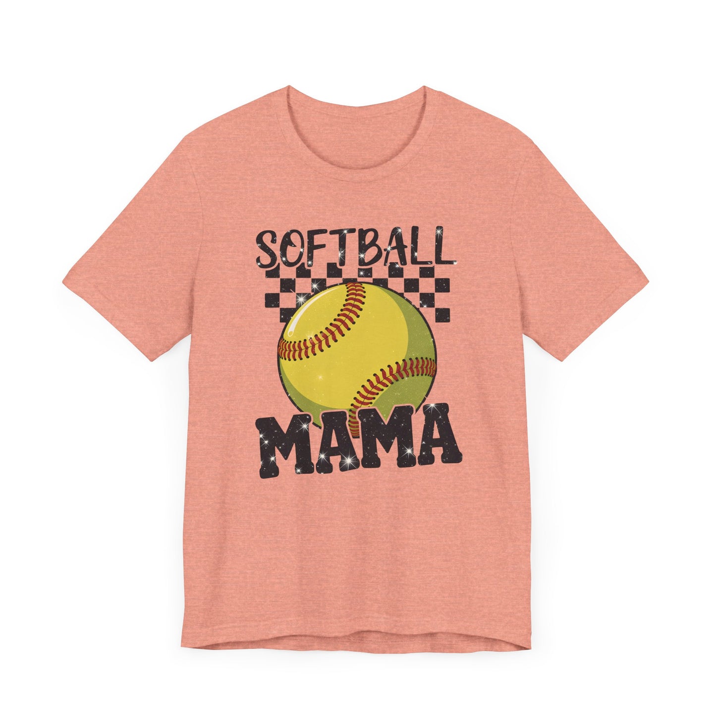 Sparkle Softball Mama Jersey Short Sleeve Tee
