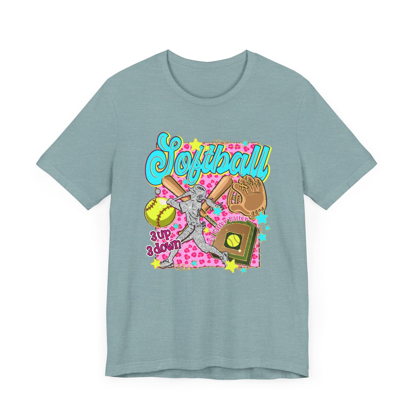 Retro Softball Jersey Short Sleeve Tee