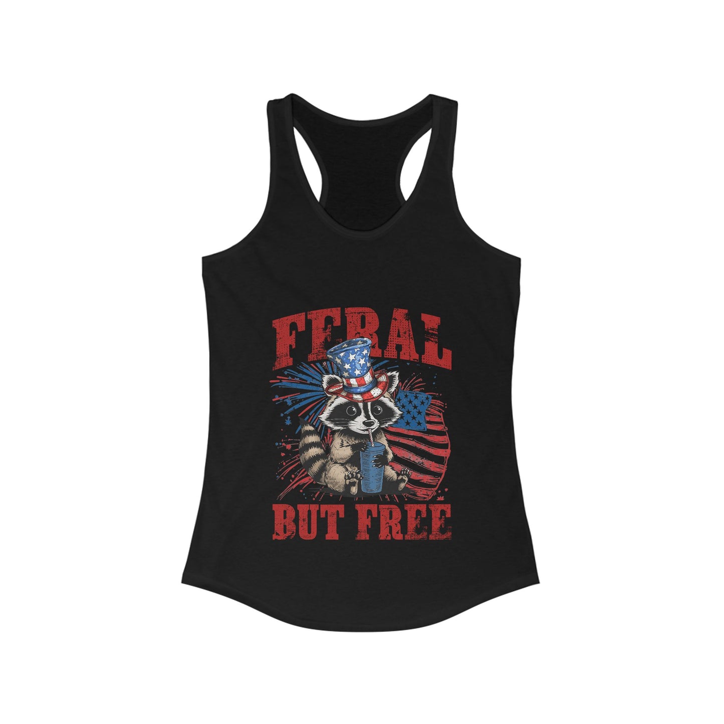 Feral But Free Women's Ideal Racerback Tank