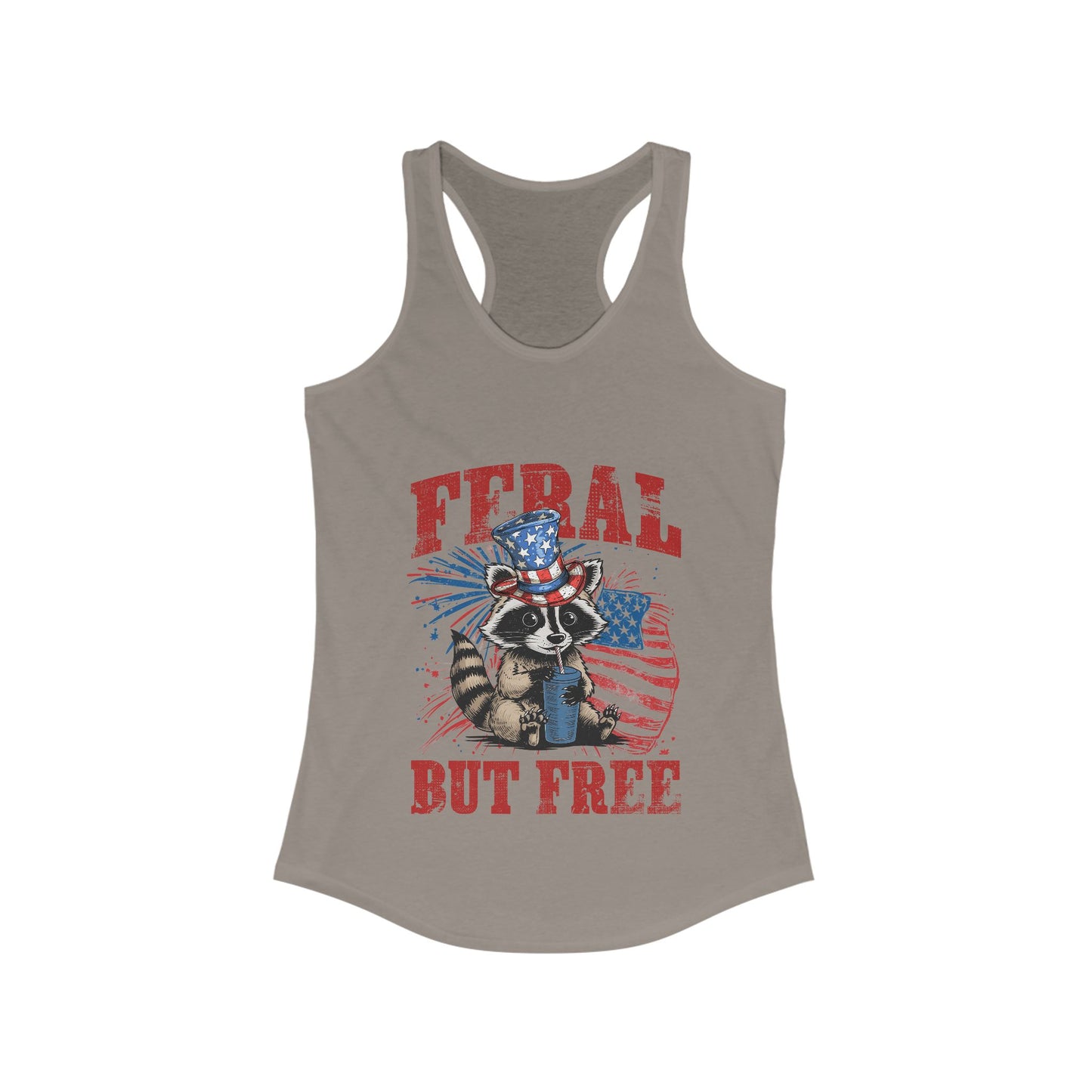 Feral But Free Women's Ideal Racerback Tank