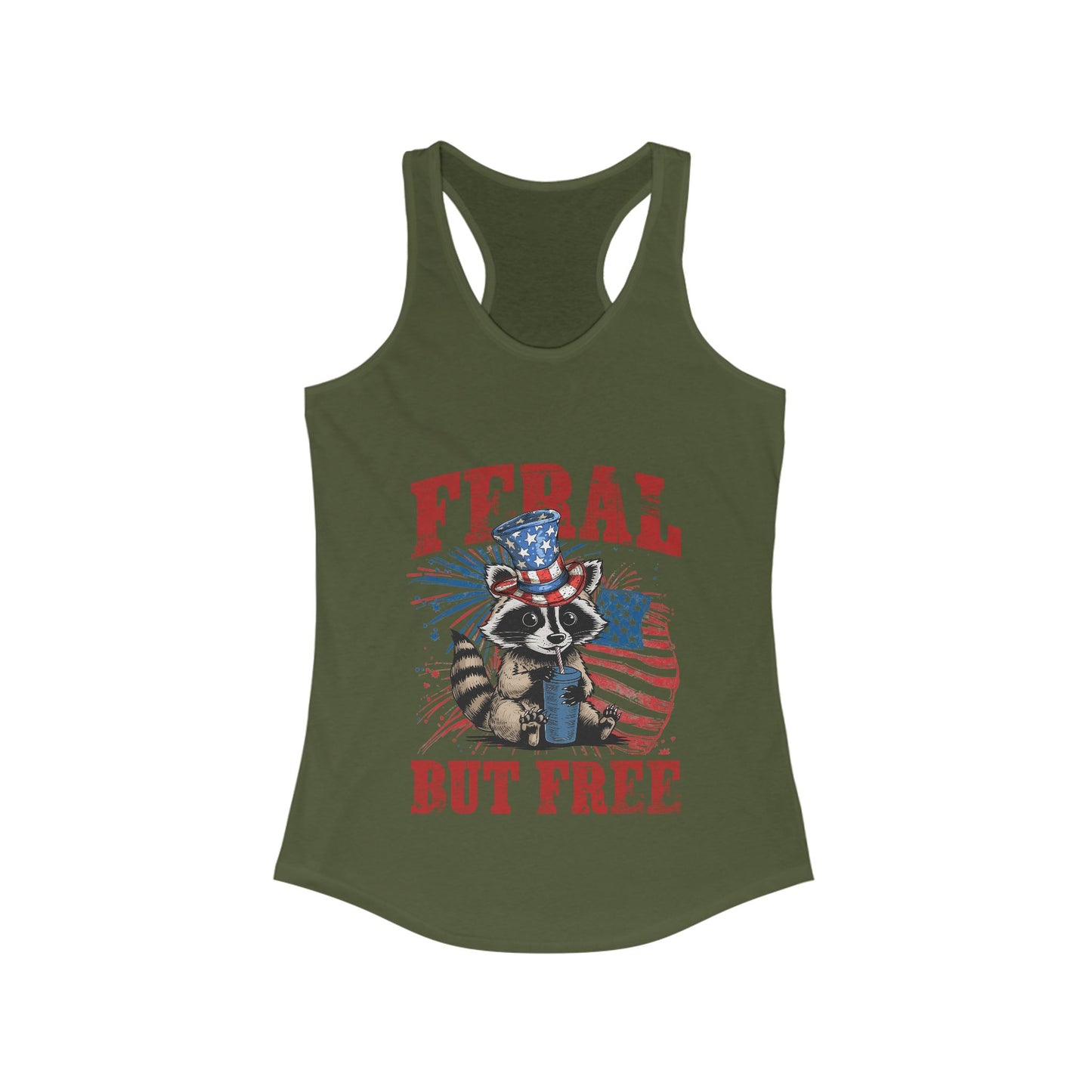 Feral But Free Women's Ideal Racerback Tank