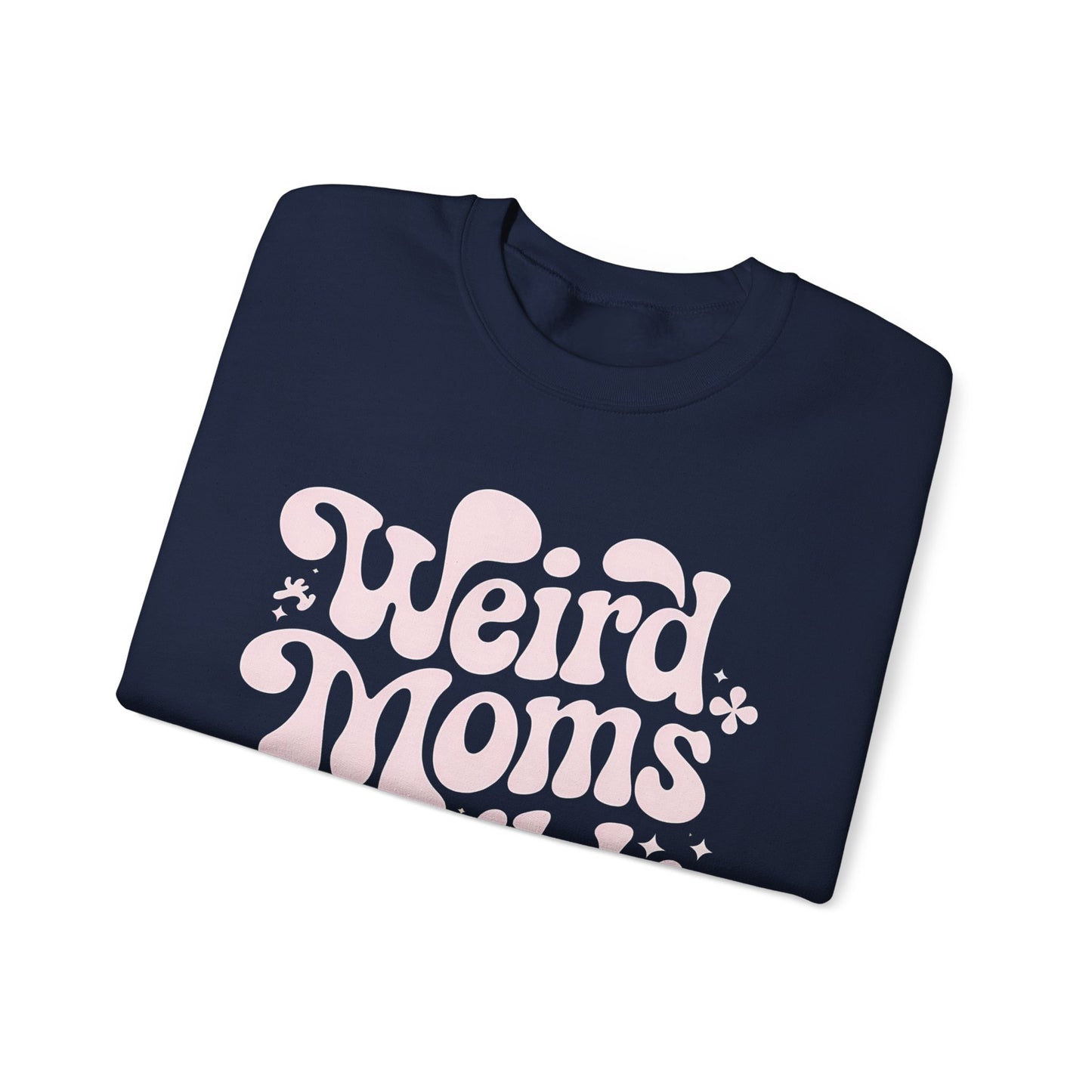 Weird Moms Build Character Heavy Blend™ Crewneck Sweatshirt