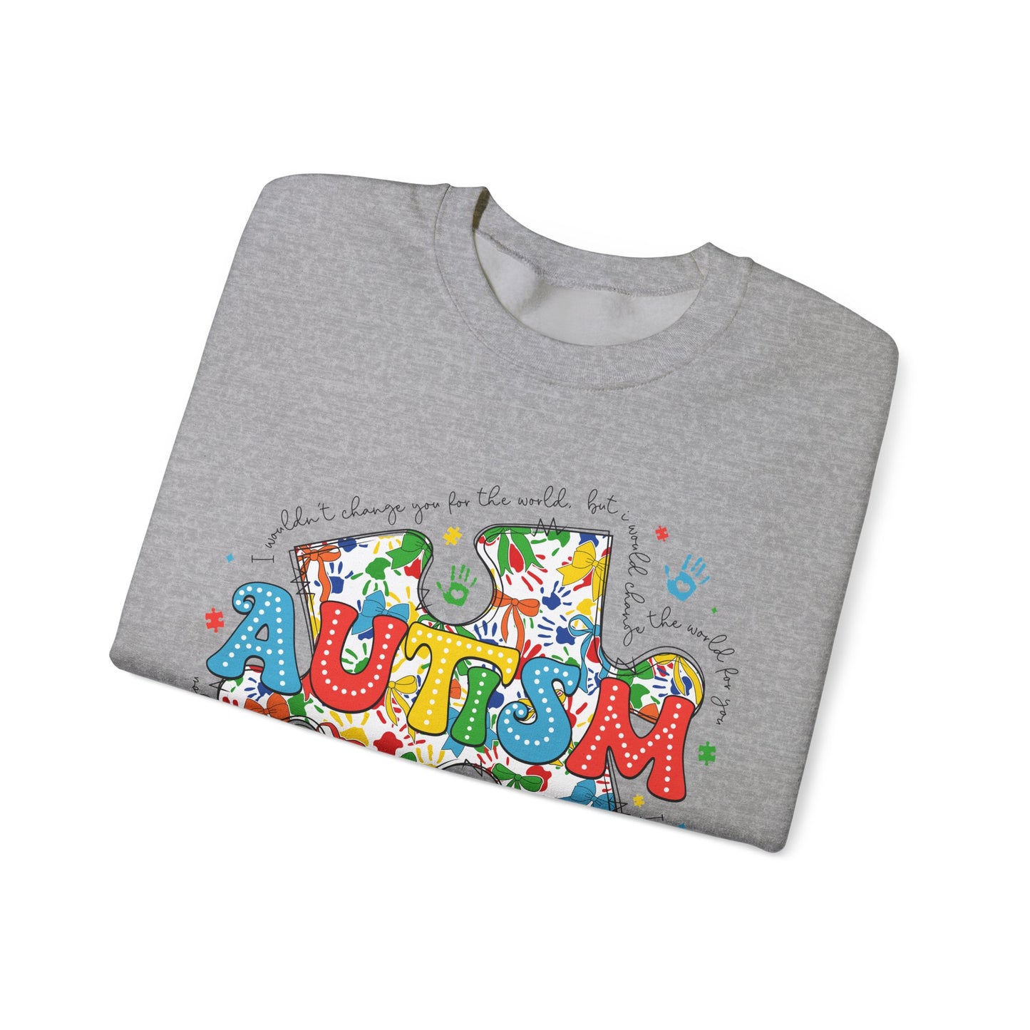 Autism Puzzle Piece Heavy Blend™ Crewneck Sweatshirt