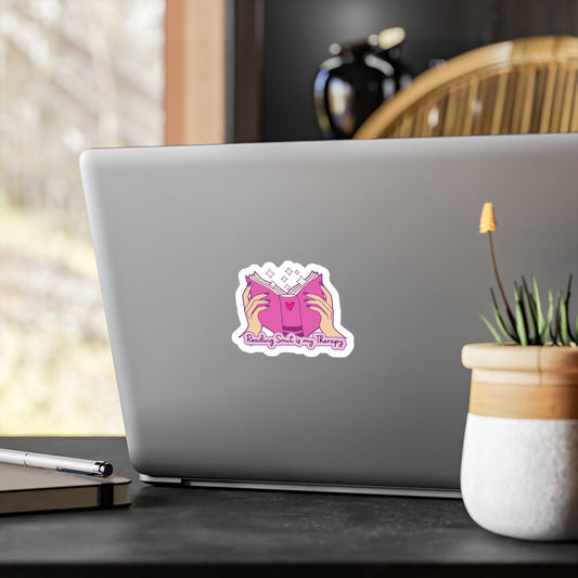 Reading Smut Is My Therapy Kiss-Cut Vinyl Decals
