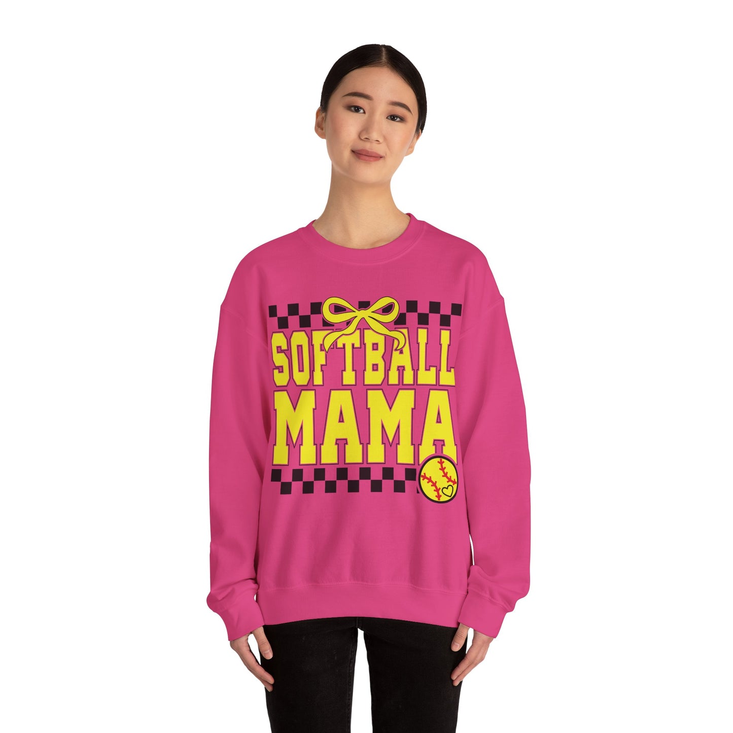 Softball Mama Heavy Blend™ Crewneck Sweatshirt