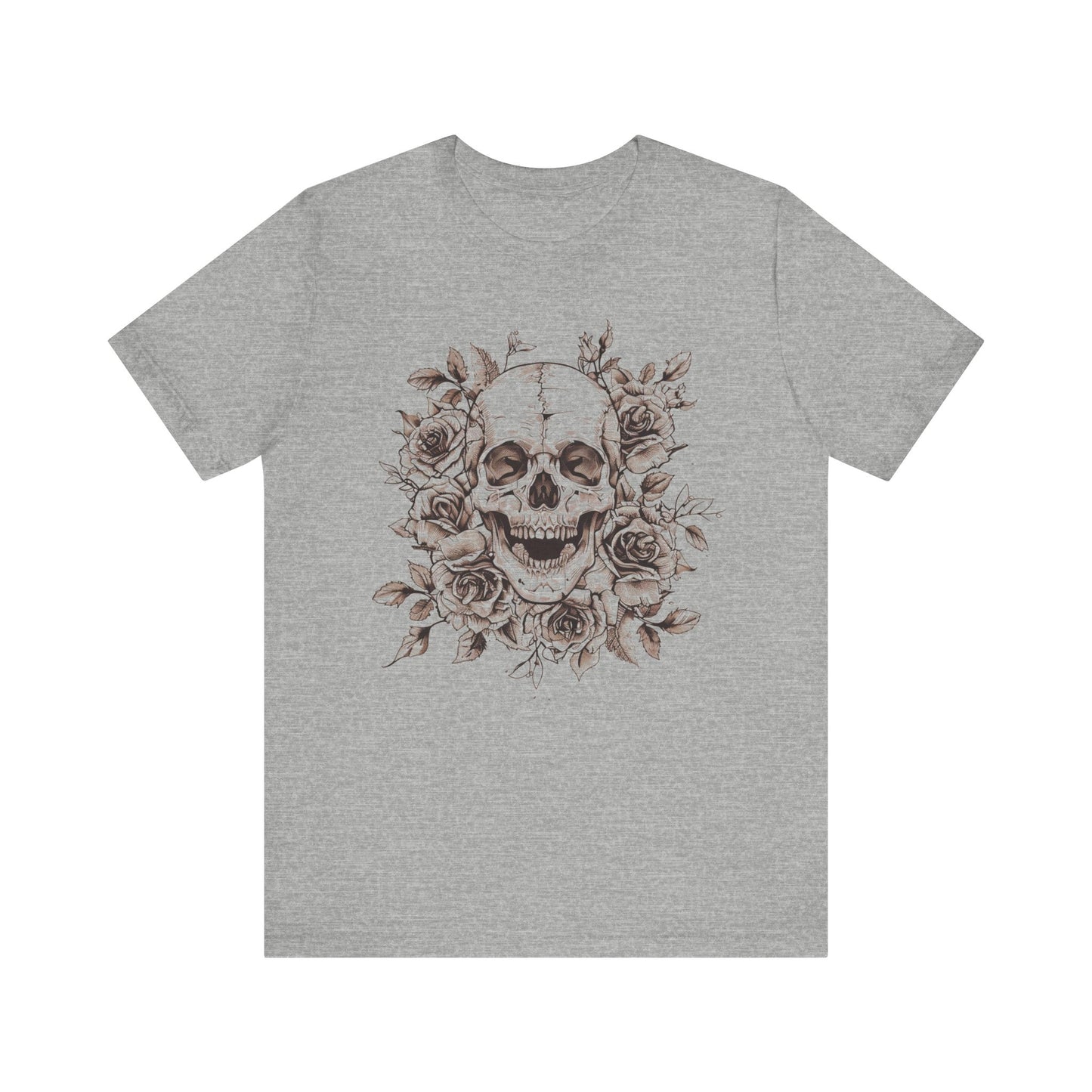 Rose Skull Jersey Short Sleeve Tee