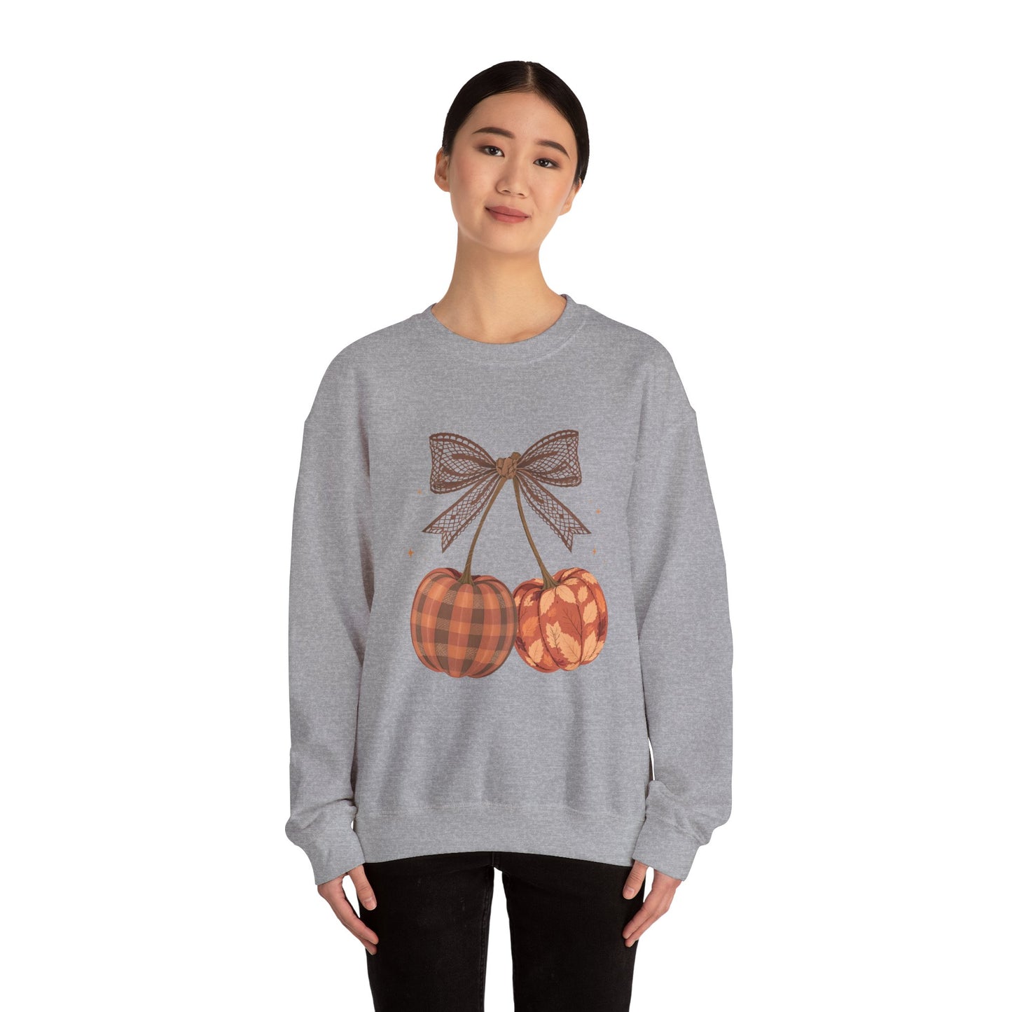 Preppy Cherry Pumpkins Heavy Blend™ Crewneck Sweatshirt