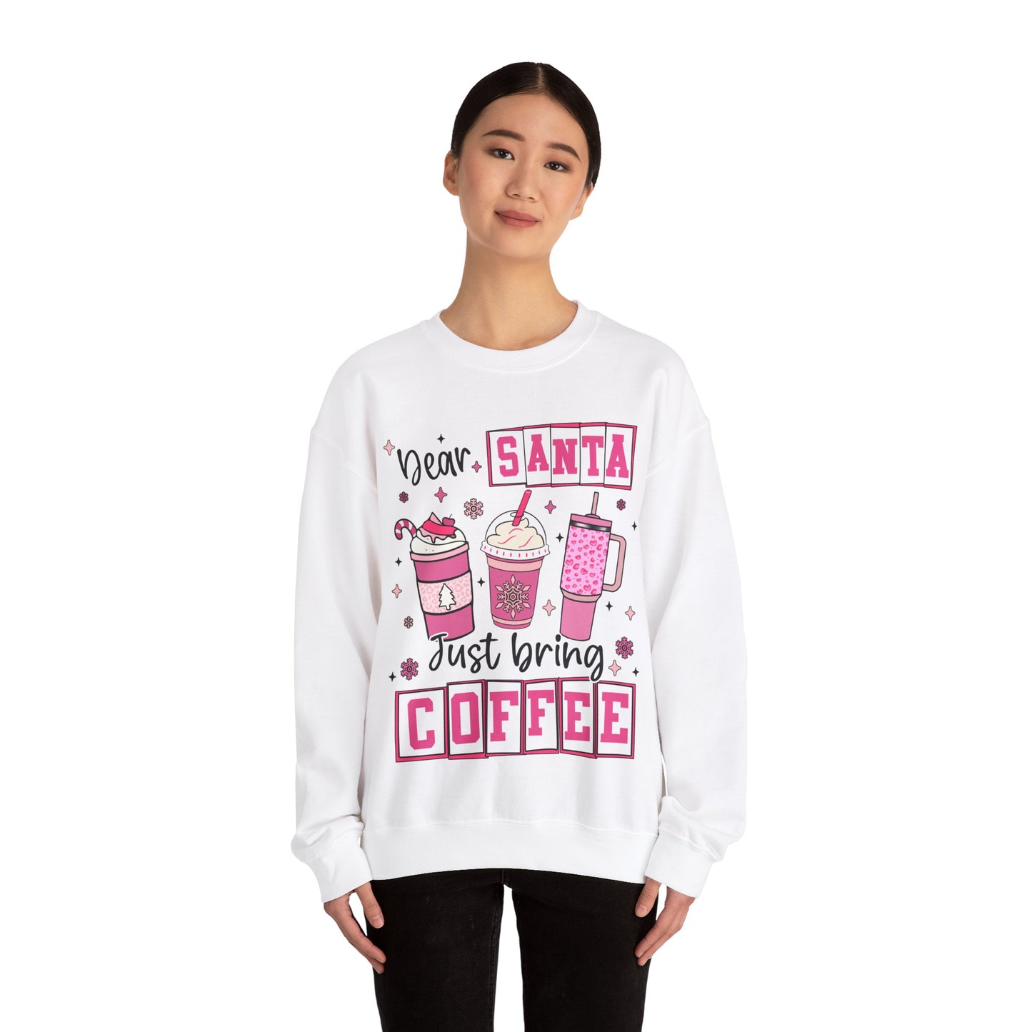 Dear Santa Just Bring Coffee Heavy Blend™ Crewneck Sweatshirt
