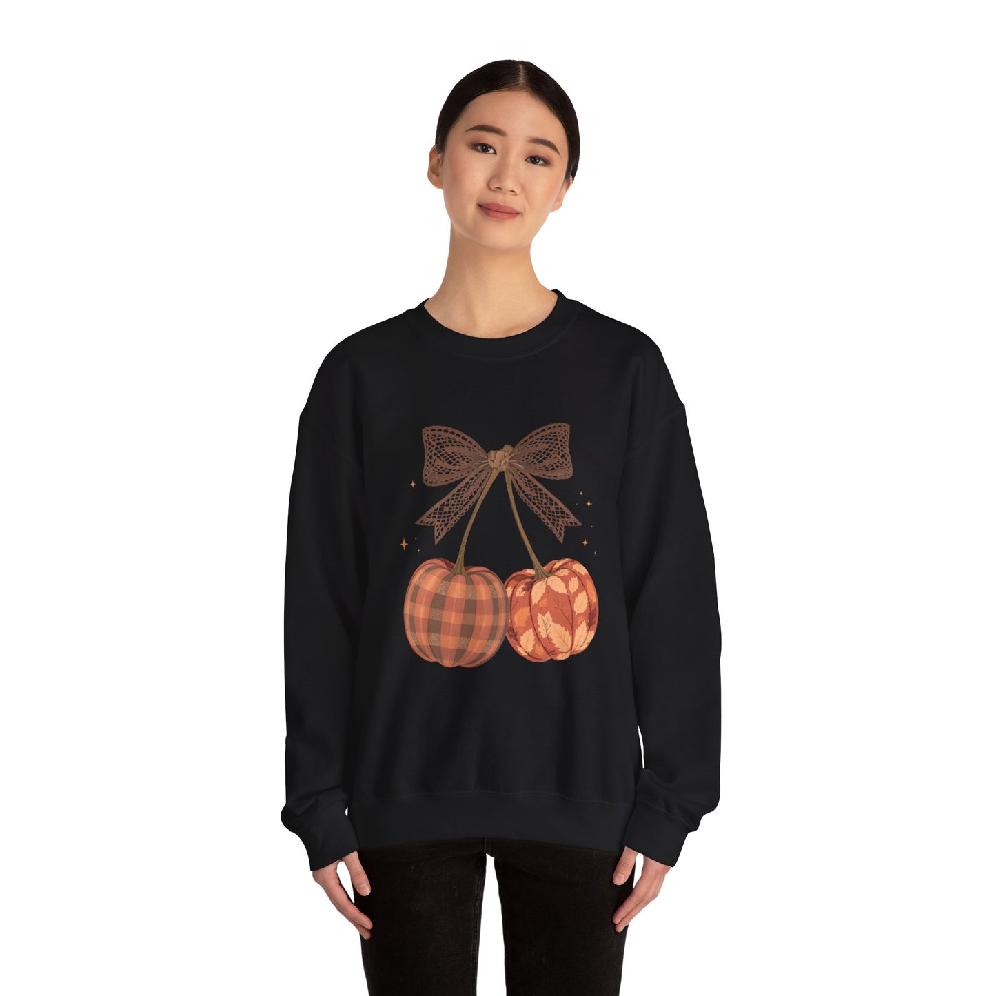 Preppy Cherry Pumpkins Heavy Blend™ Crewneck Sweatshirt