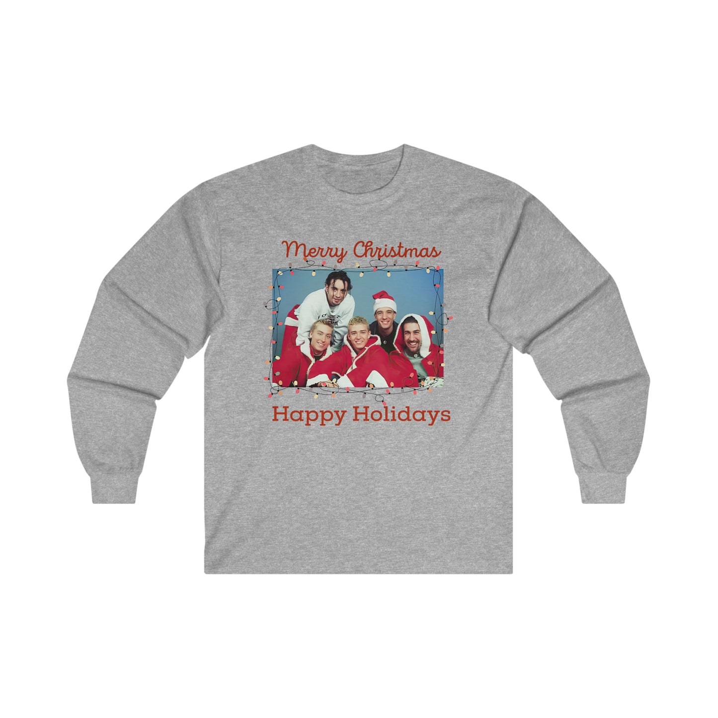 Merry Christmas and Happy Holidays Ultra Cotton Long Sleeve Tee CYOT