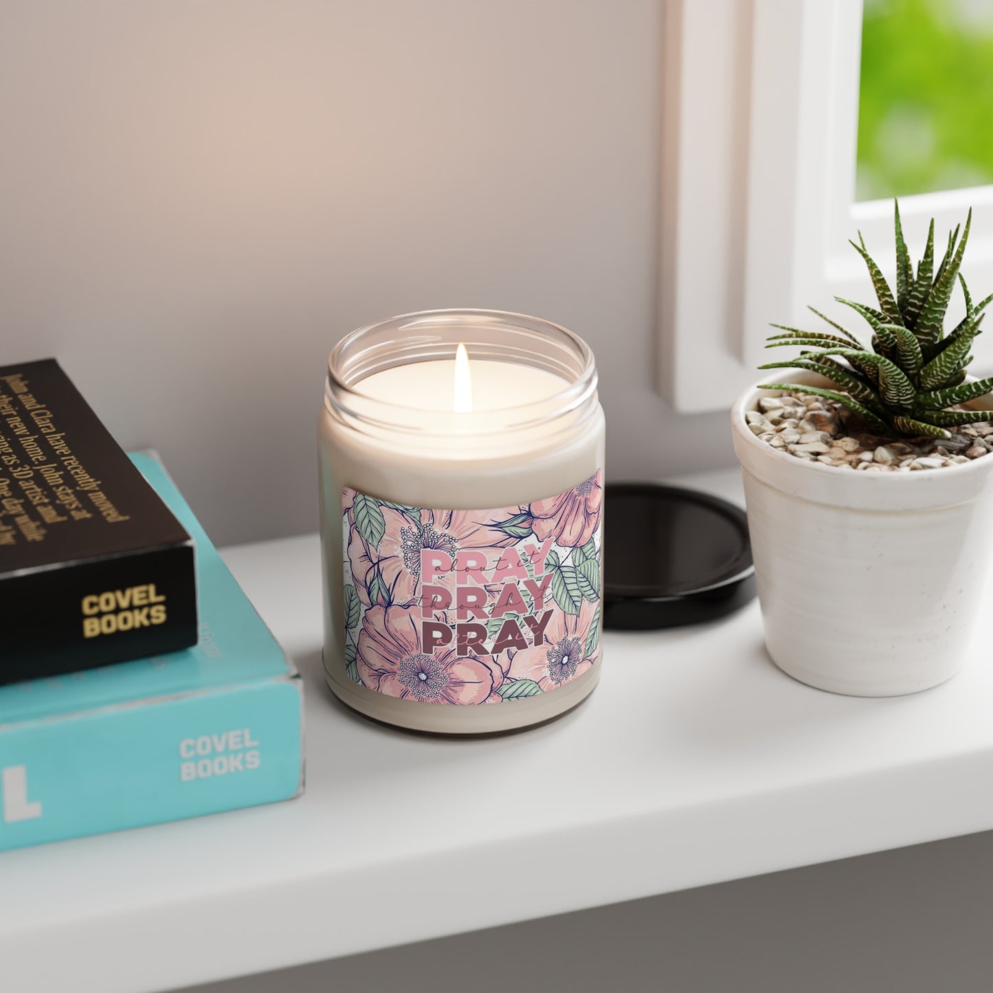 Floral Pray Scented Soy Candle, 9oz