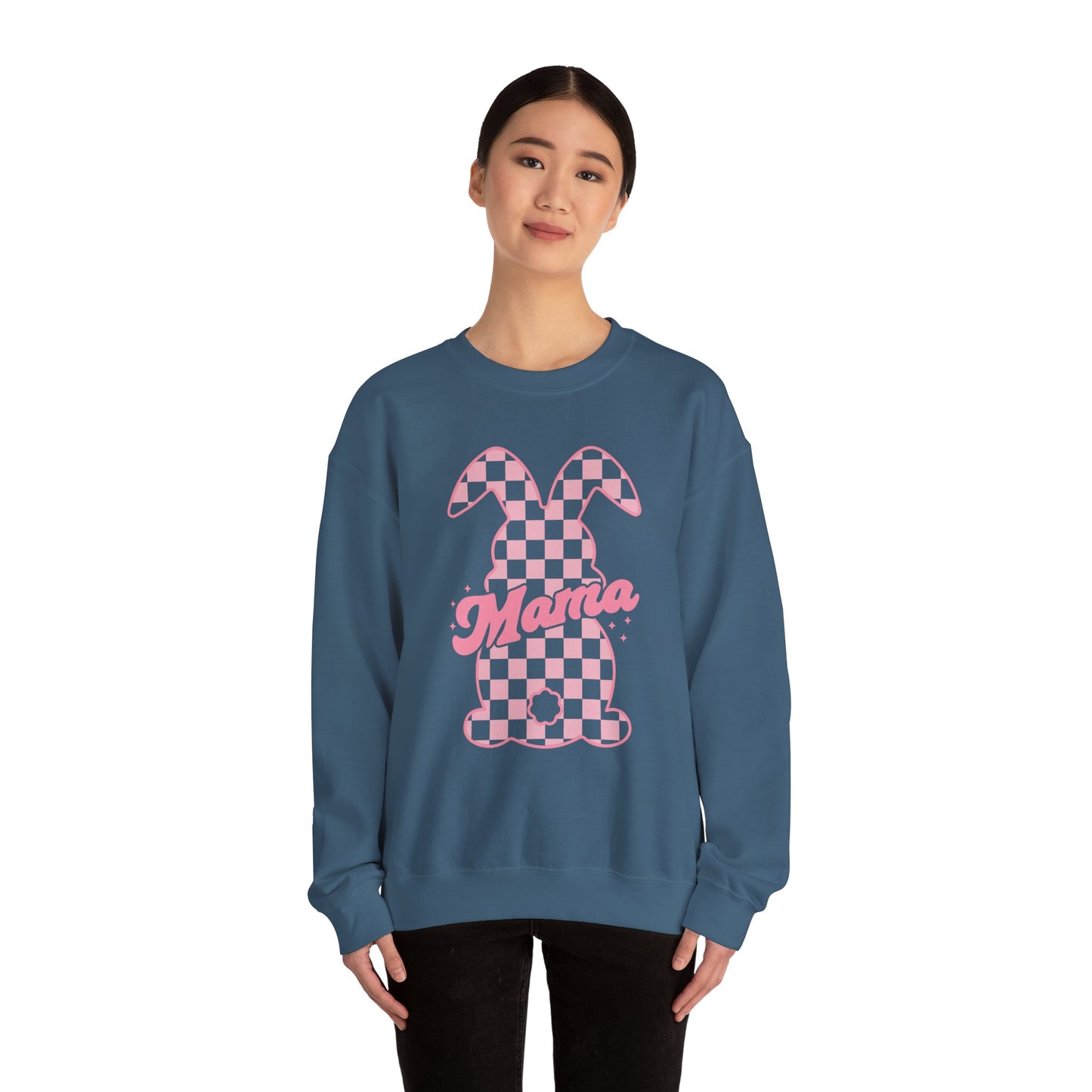 Pink Bunny Mama Heavy Blend™ Crewneck Sweatshirt
