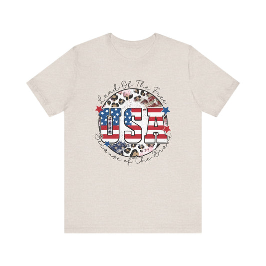 Land Of The Free Jersey Short Sleeve Tee