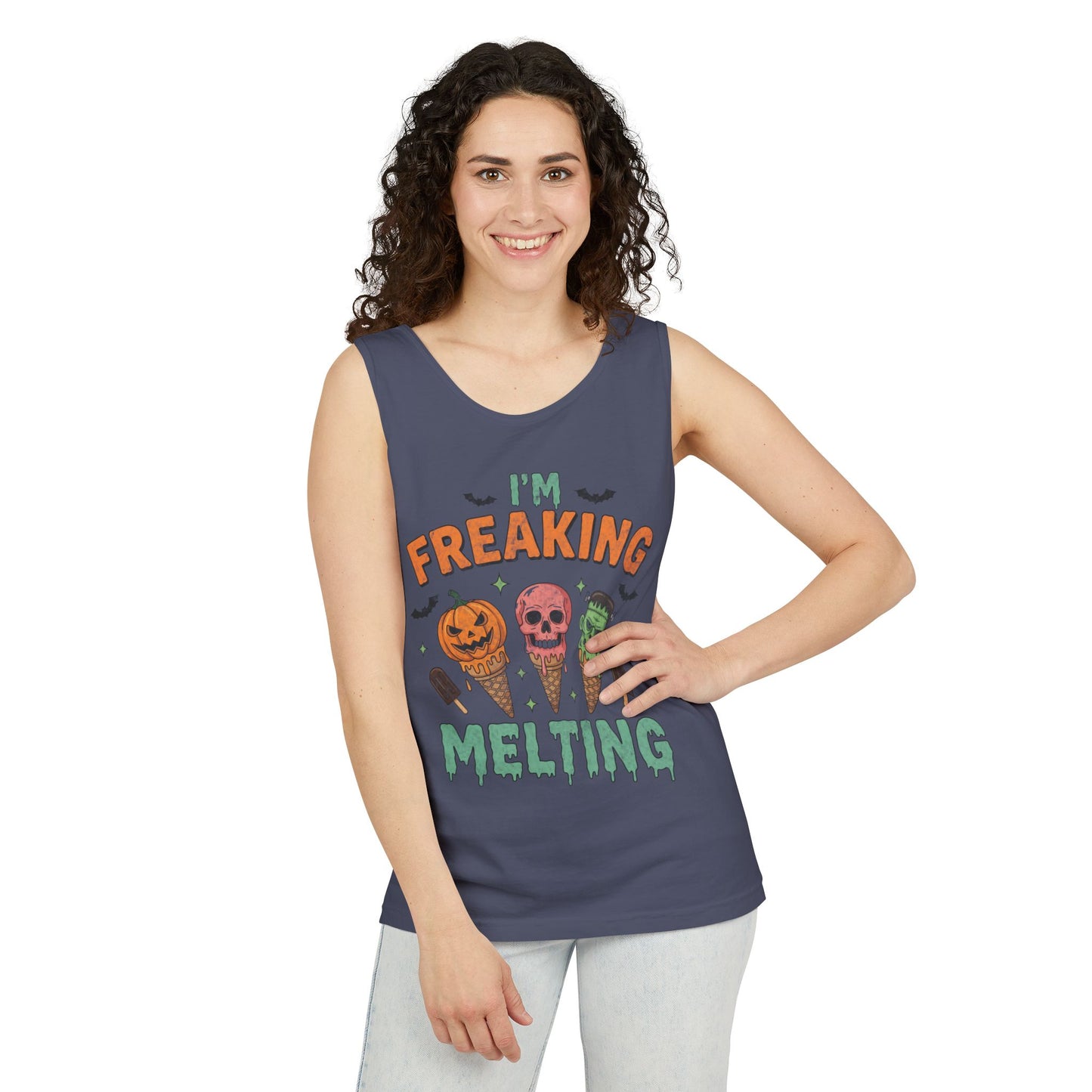 Im Freaking Melting Garment-Dyed Tank Top