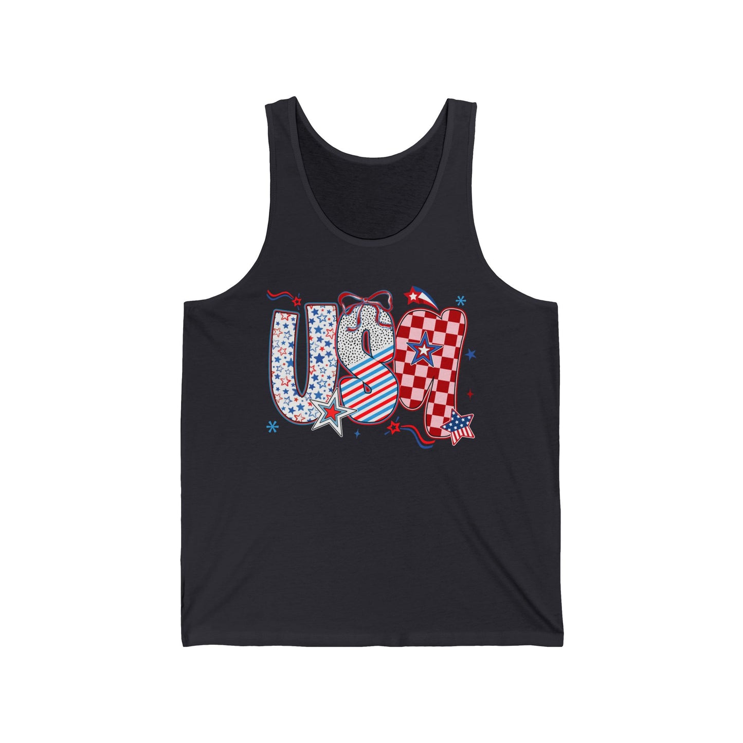USA Doodle Jersey Tank