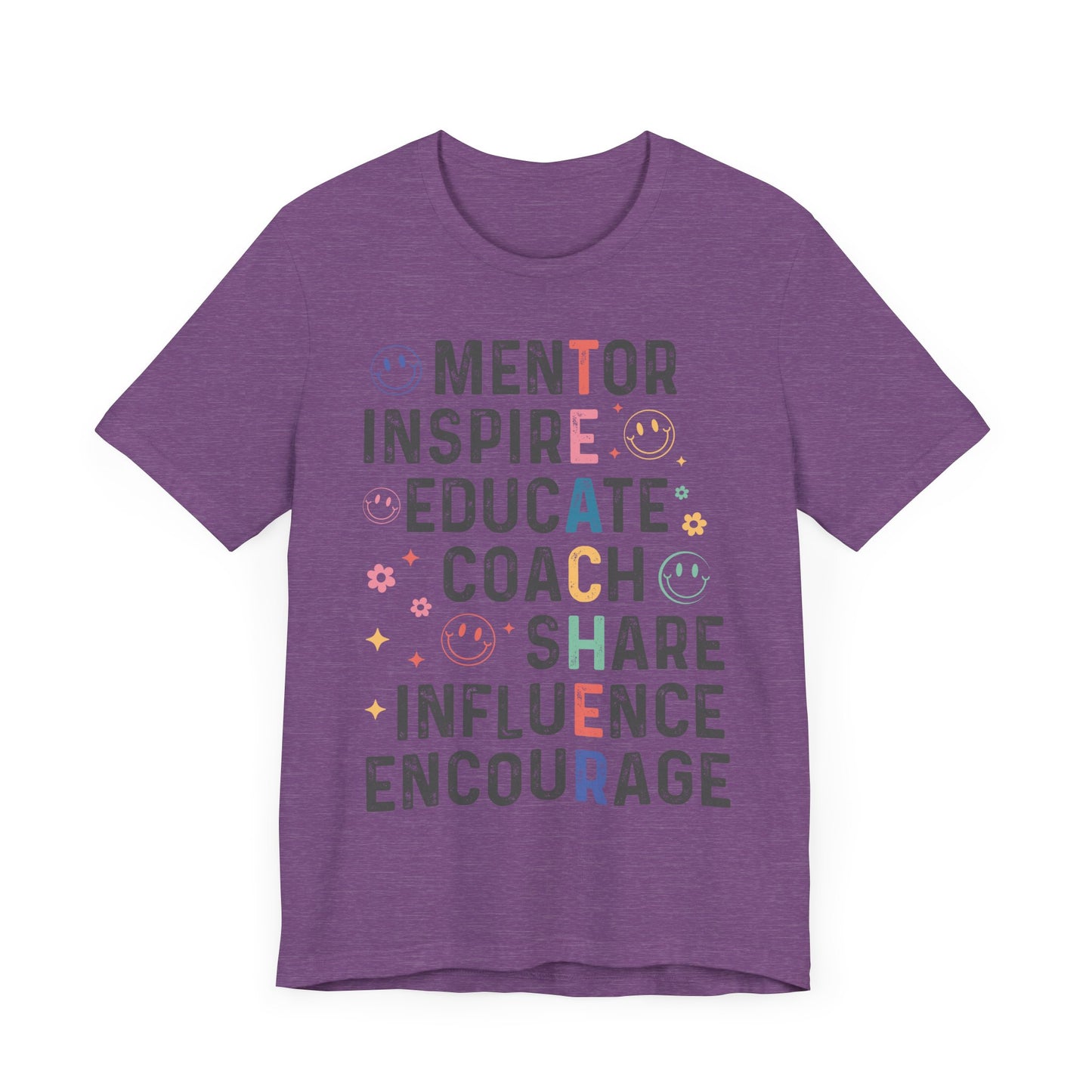 T-E-A-C-H-E-R Jersey Short Sleeve Tee