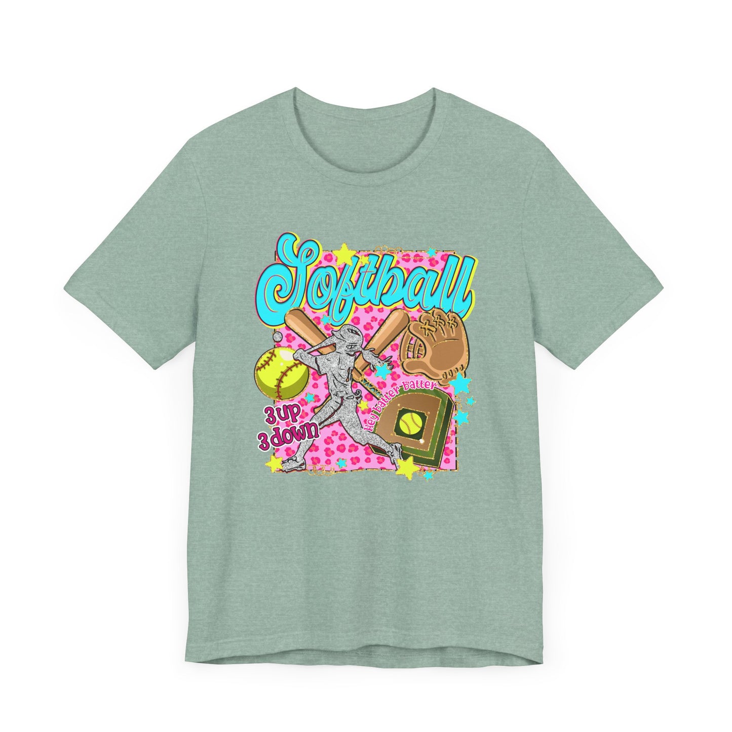 Retro Softball Jersey Short Sleeve Tee