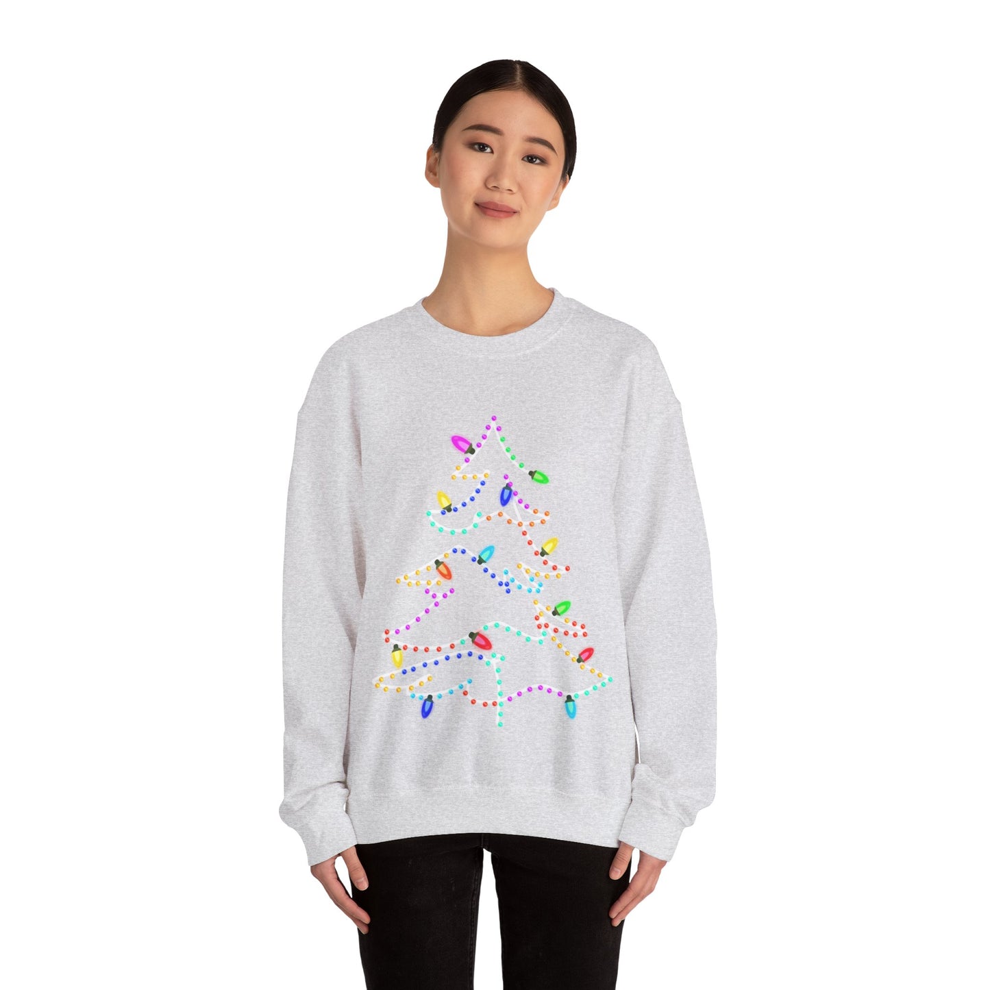 Lighted Christmas Tree  Heavy Blend™ Crewneck Sweatshirt