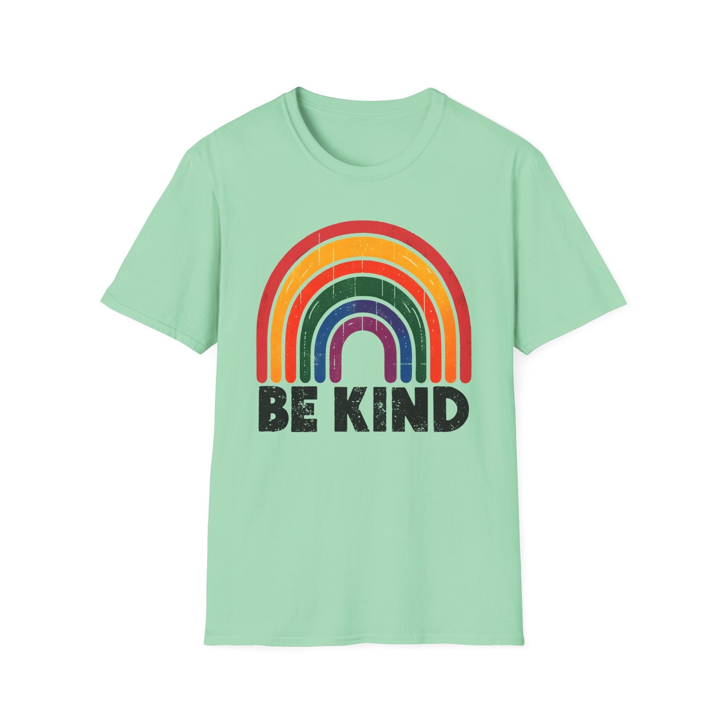 Be Kind Rainbow Softstyle T-Shirt