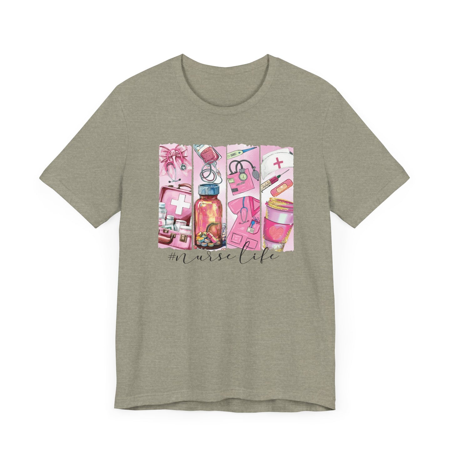 Nurse Life Brushstrokes Jersey Short Sleeve Tee
