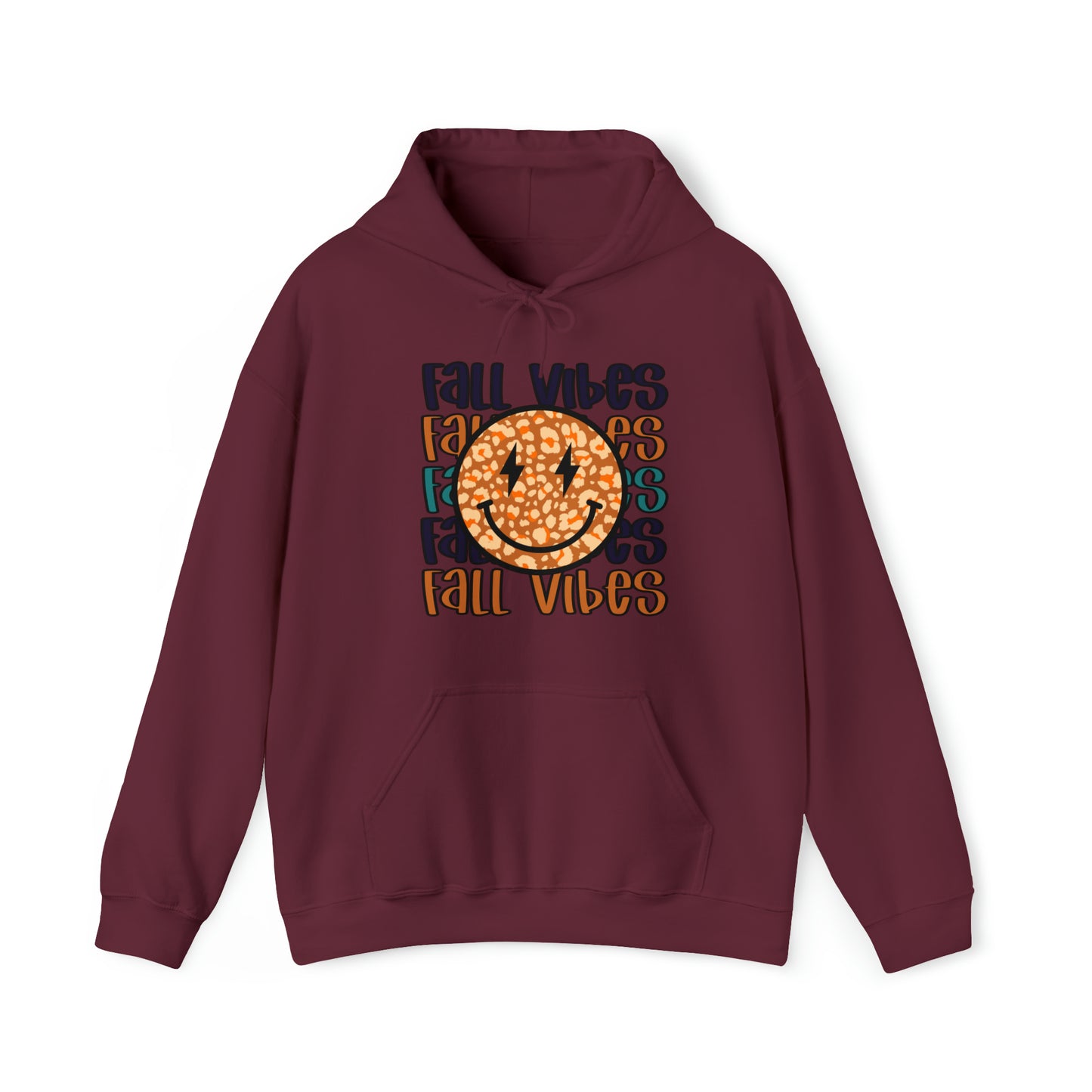 Fall Vibes Smile Heavy Blend™ Hooded Sweatshirt