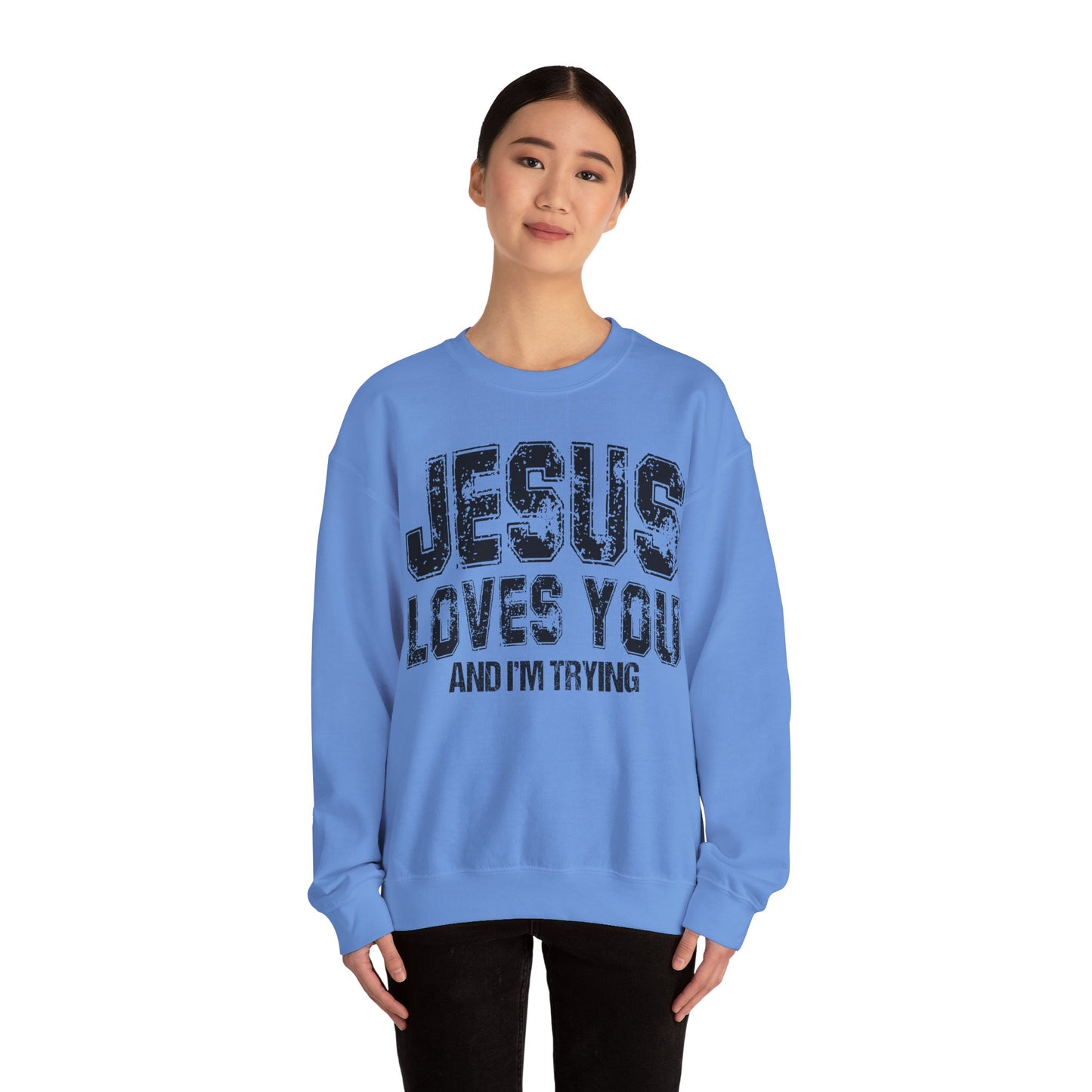Im Trying Heavy Blend™ Crewneck Sweatshirt