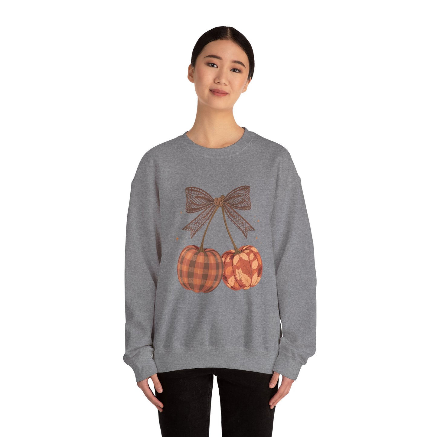 Preppy Cherry Pumpkins Heavy Blend™ Crewneck Sweatshirt